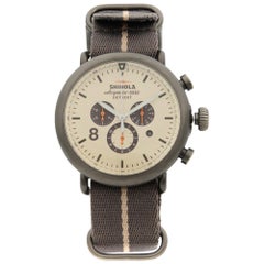 Shinola the Runwell Chrono Contrast Gunmetal Steel Quartz Men’s Watch 10000145