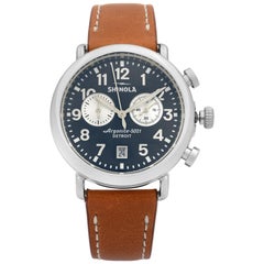 Shinola The Runwell Chronograph Midnignt Blue Dial Quartz Mens Watch S0120044131