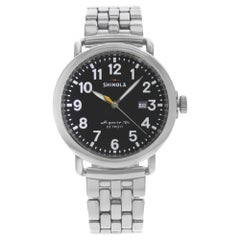 Shinola The Runwell Stainless Steel Black Dial Quartz Men's Watch 10000053