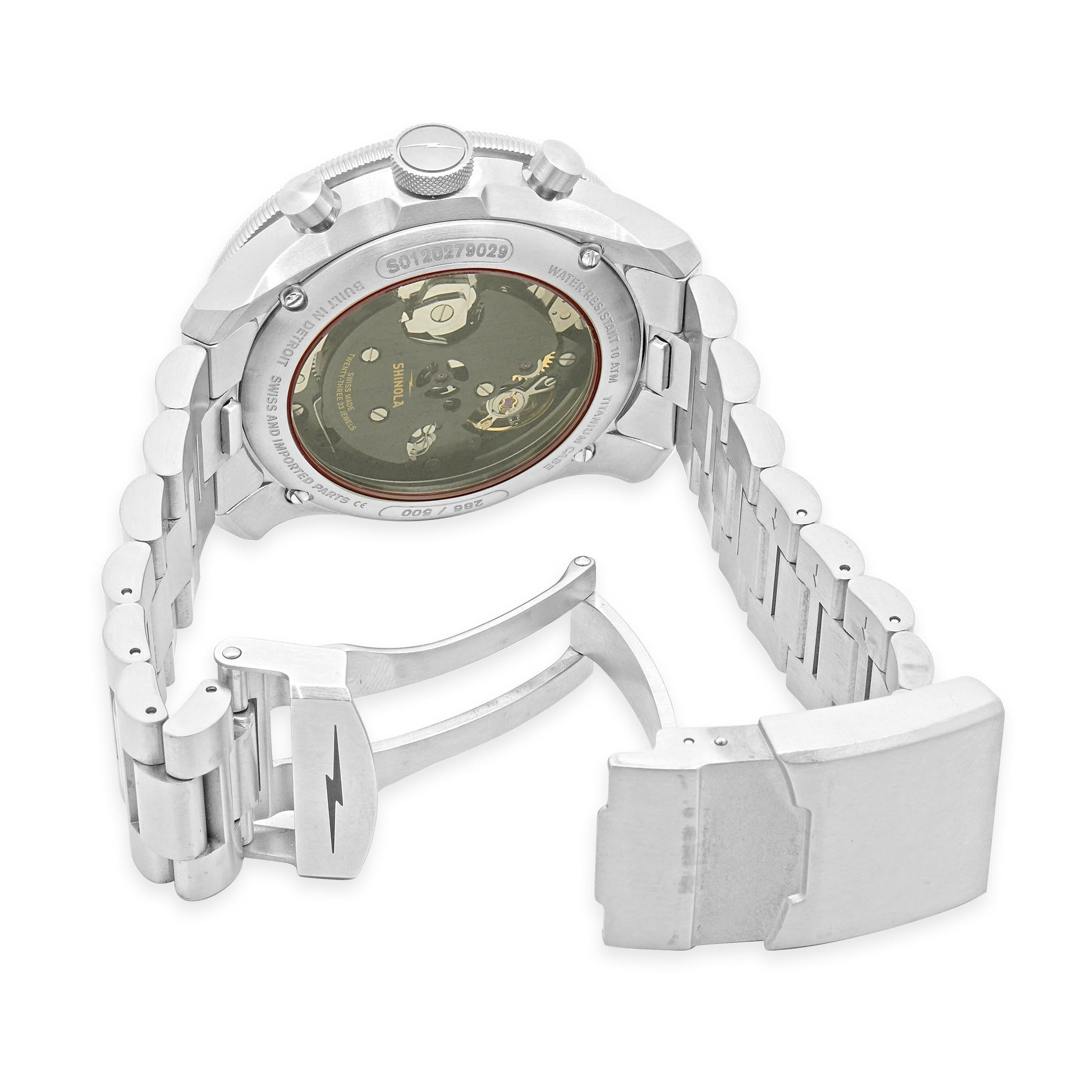 Donna Shinola Titanium Mooncrafter Monster Apollo 43mm in vendita