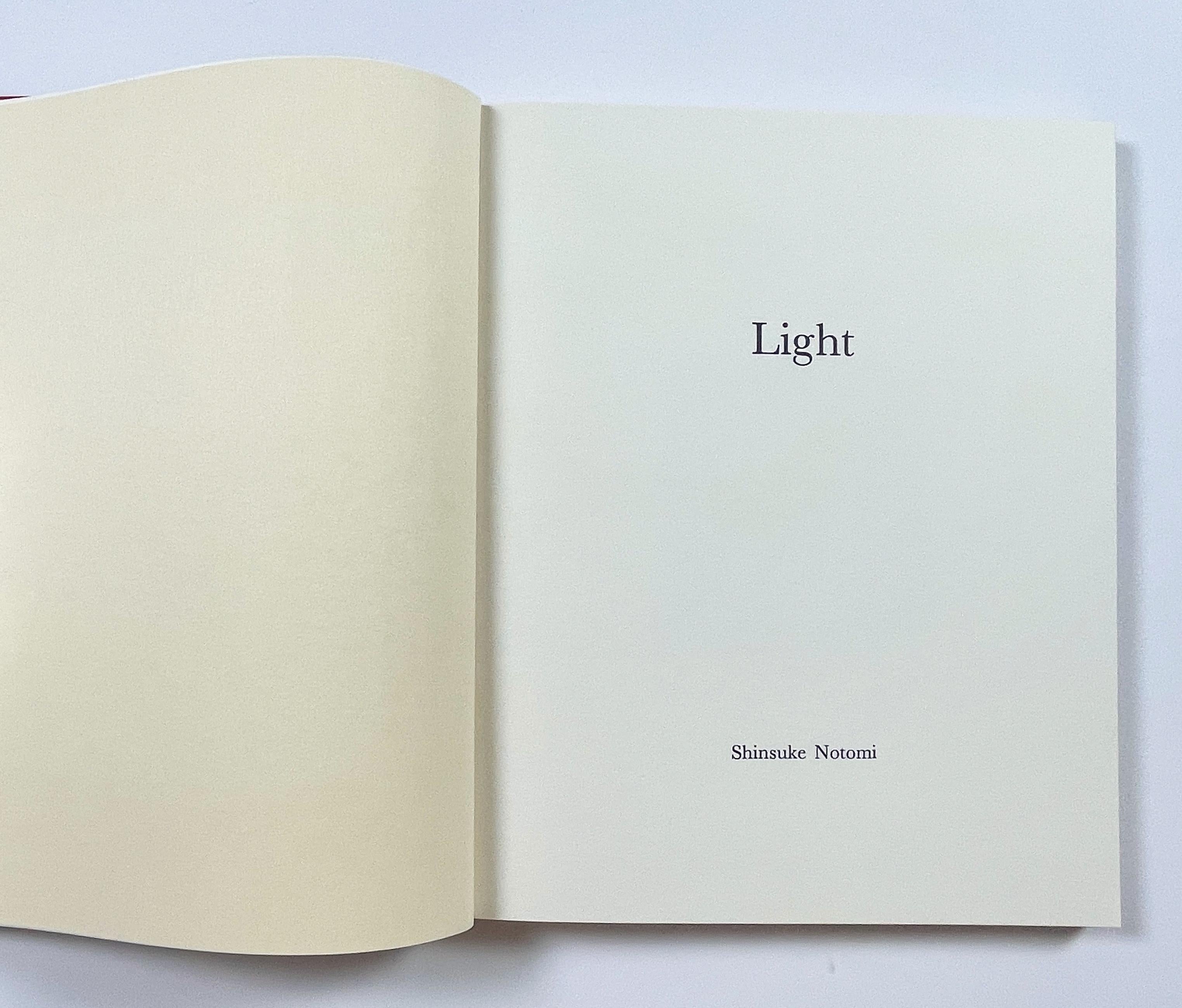 Light by Shinsuke Notomi book and print with poem and Japanese brushwork For Sale 4