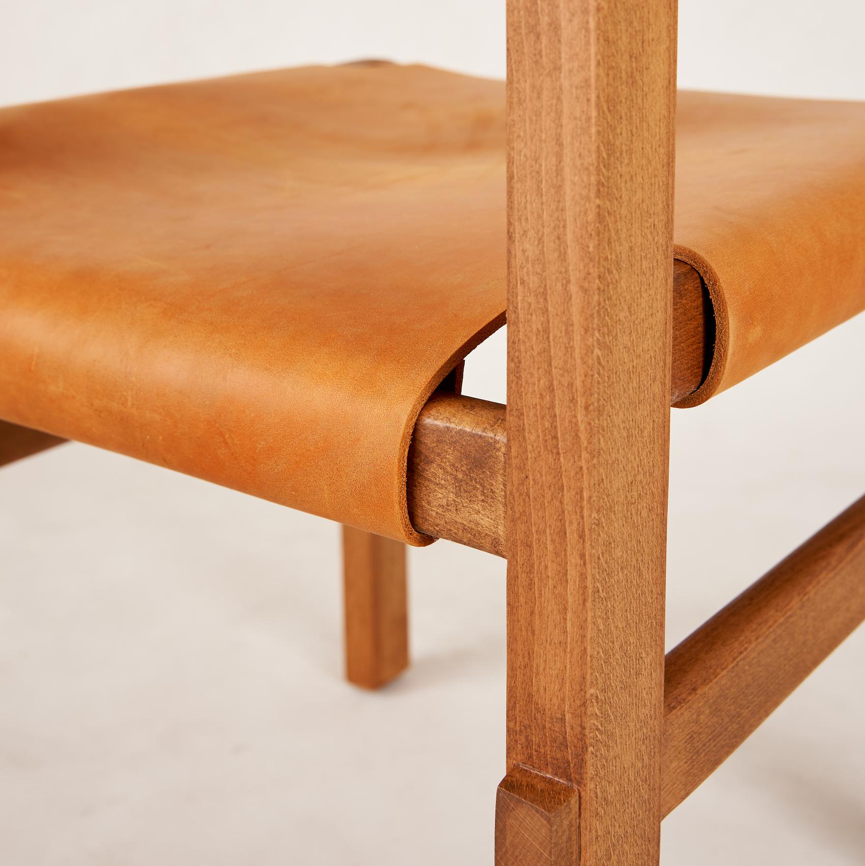 Turkish Shinto Dining Chairs - Persimmon For Sale