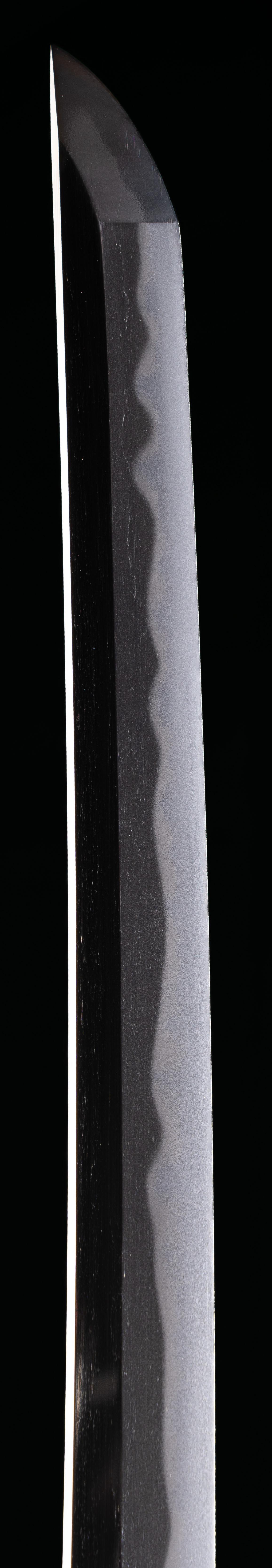 Shinto katana in koshirae Signed: Mutsu (no) Kami Fujiwara Toshinaga In Good Condition In Milano, IT