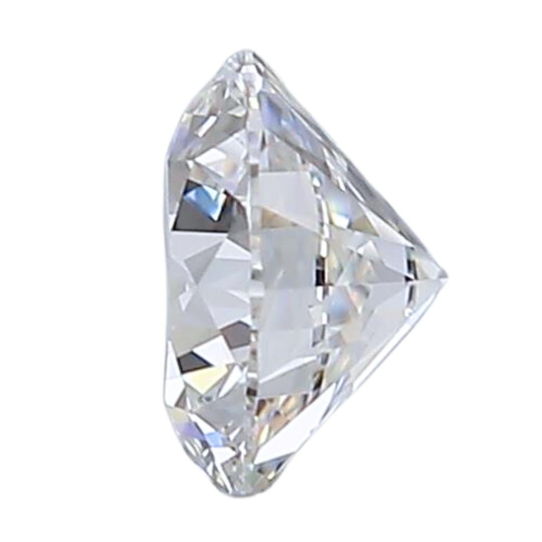 Taille ronde Diamant rond brillant de 0,40 carats à taille idéale - certifié GIA en vente