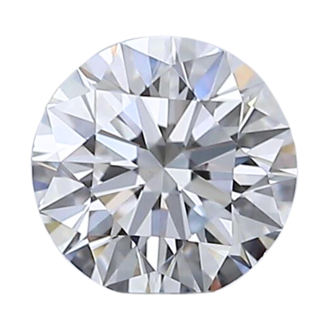 Diamante redondo talla ideal brillante de 0,40 ct - Certificado GIA en venta 2
