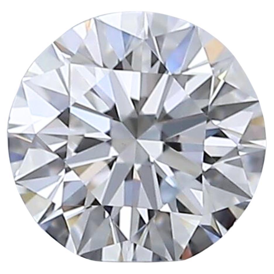 Diamant rond brillant de 0,40 carats à taille idéale - certifié GIA en vente