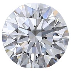 Diamant rond brillant de 0,40 carats à taille idéale - certifié GIA