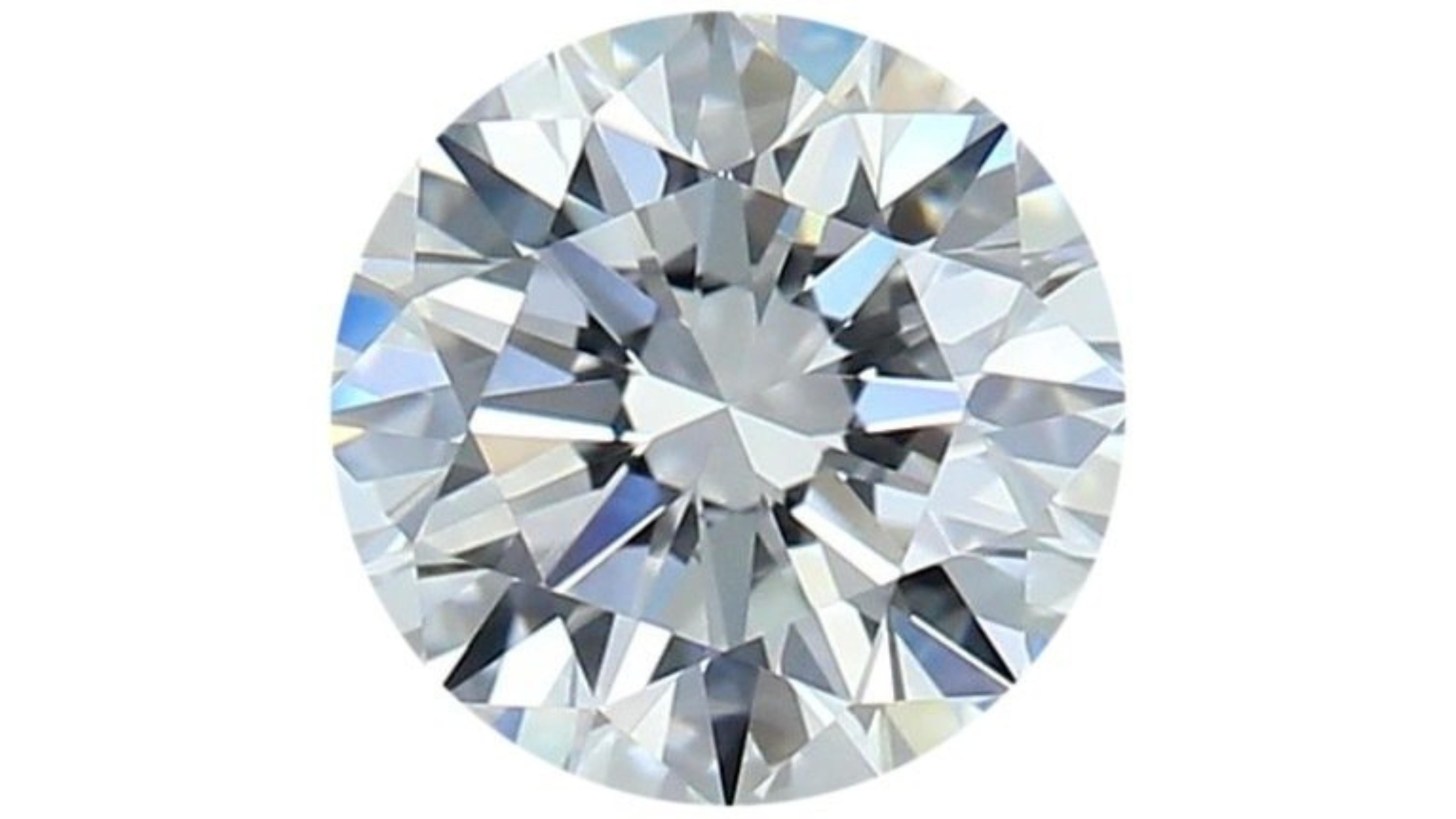 Shiny 0.92 carat natural cut round brilliant diamond For Sale 1