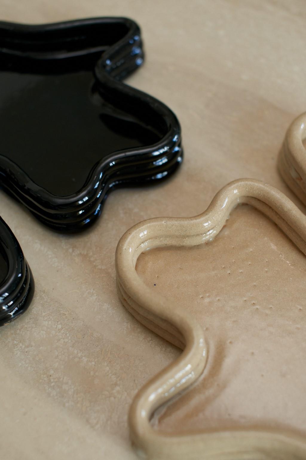 Contemporary Shiny Camel Lali Small Vide Poche by Sophie Parachey For Sale