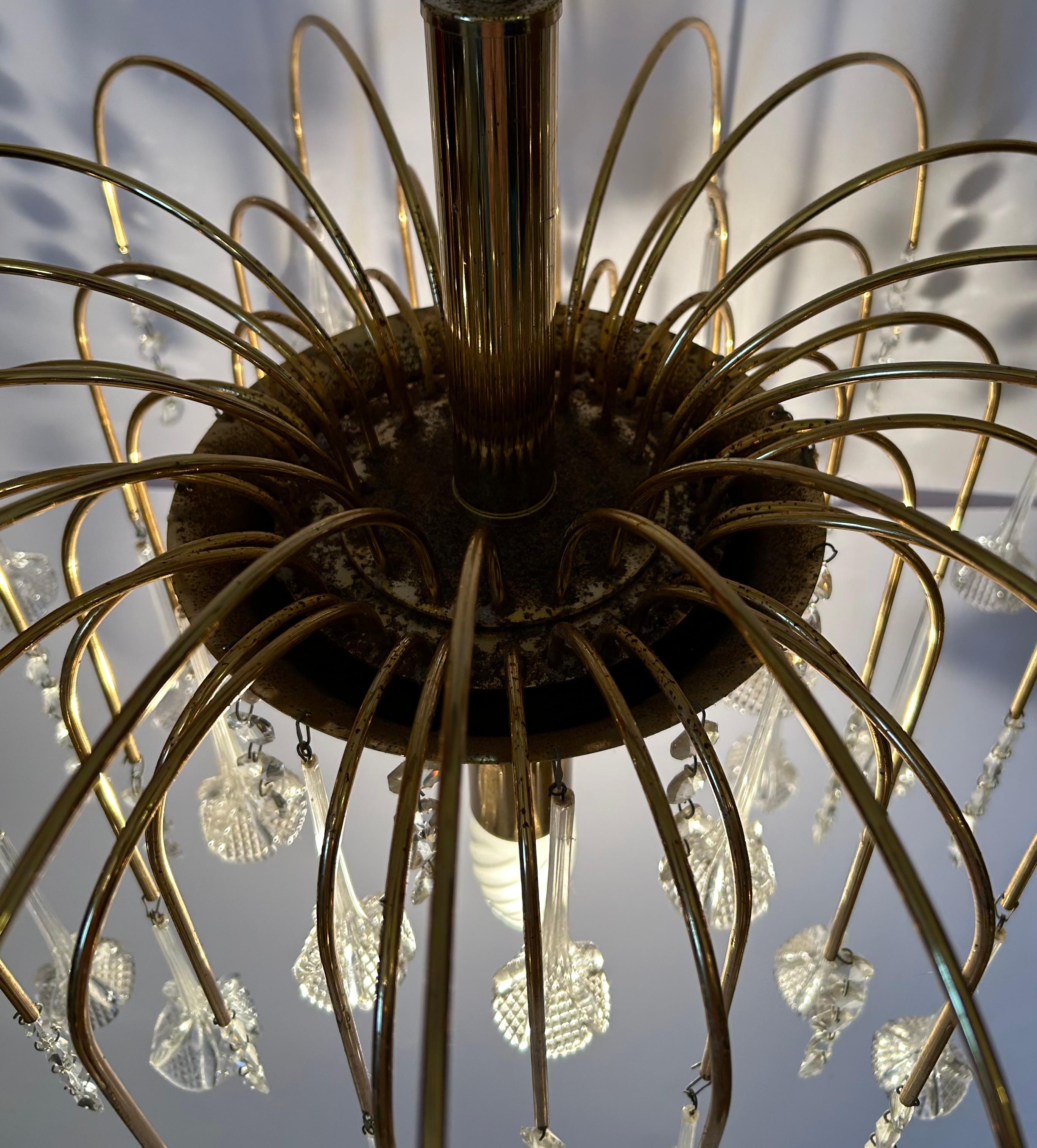 Feu d'artifice de fleurs brillantes, lustre de Murano, années 1980 en vente 9