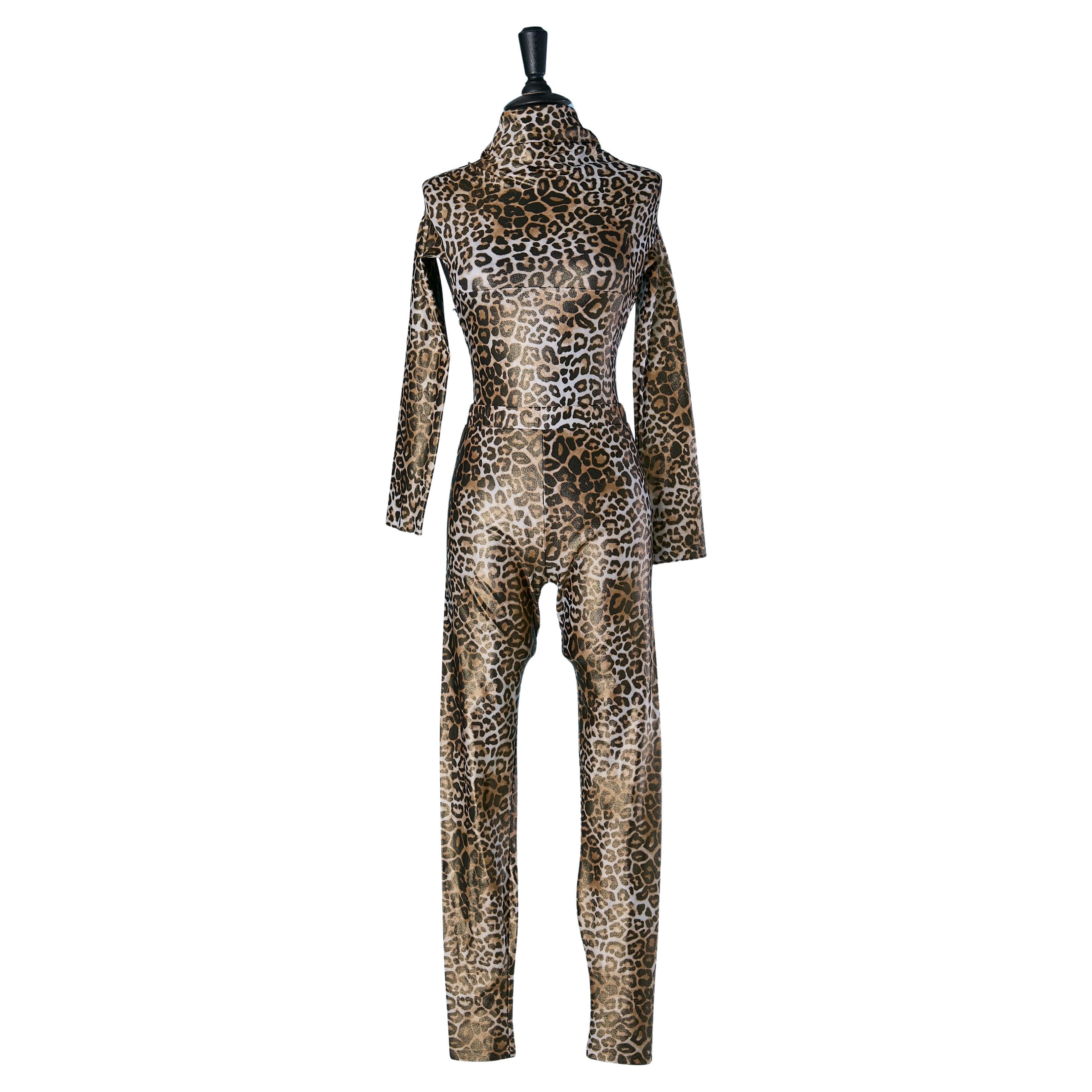 Conjunto de body y legging estampado de lycra brillante ALEXANDRE VAUTHIER en venta