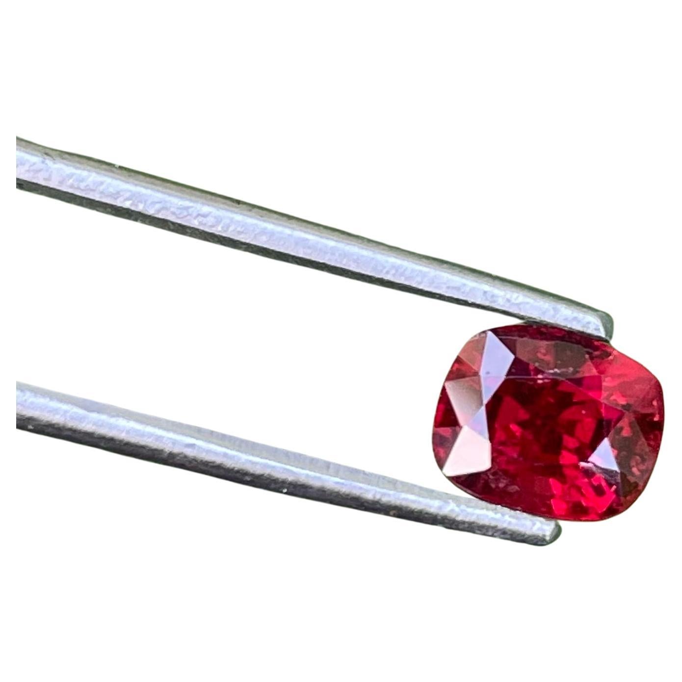 Shiny Red Spinel Stone 1.17 Carats