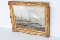 "Ship Entering the Canal" by Dutch Artist Cossaar