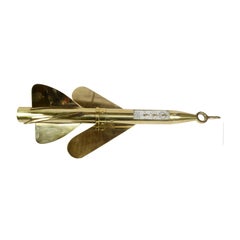 Ship Log Made of Brass in the Shape of a Harpoon Second Half of the 19th Century