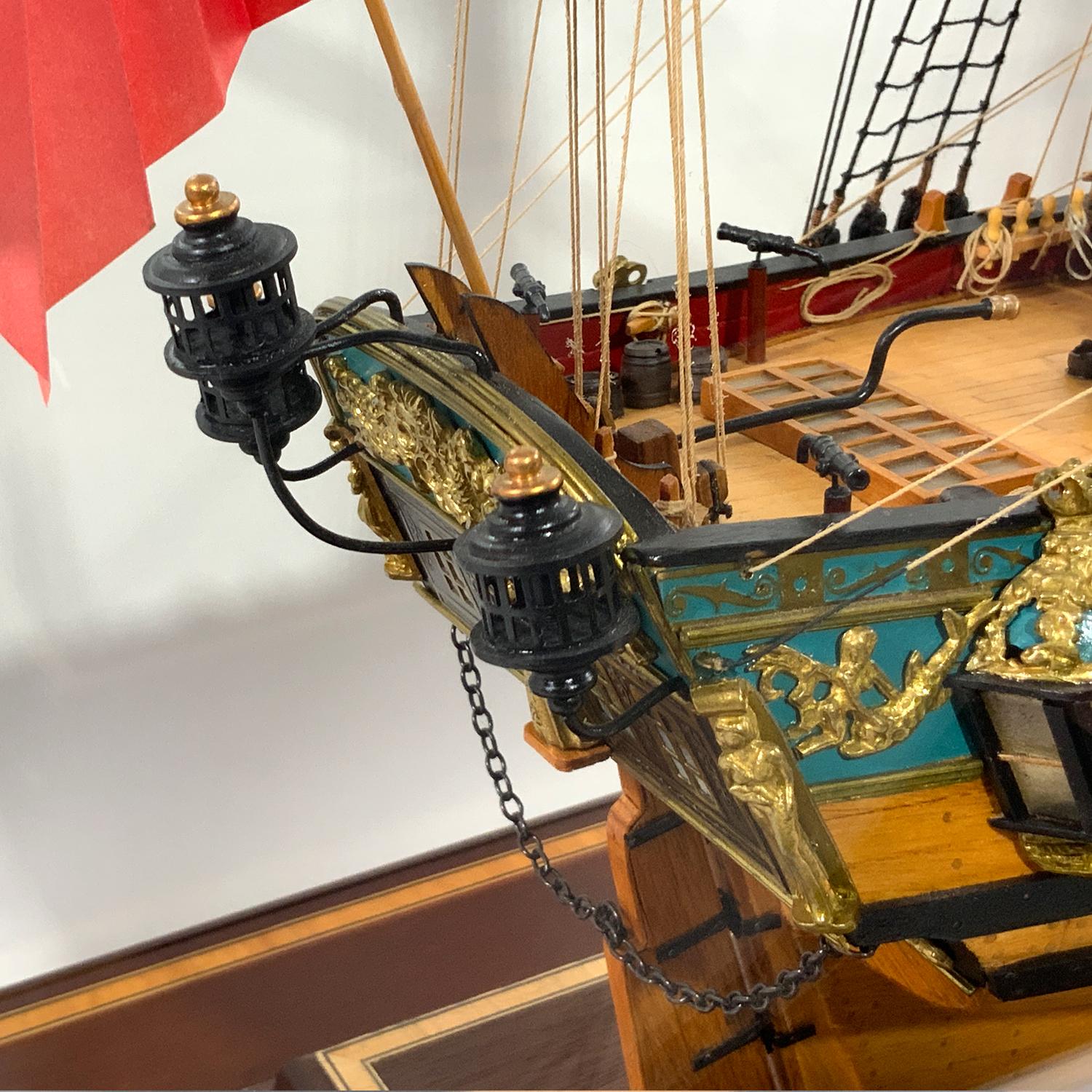Modèle de bateau Caroline, le Royal Yacht de George II et George III en vente 5