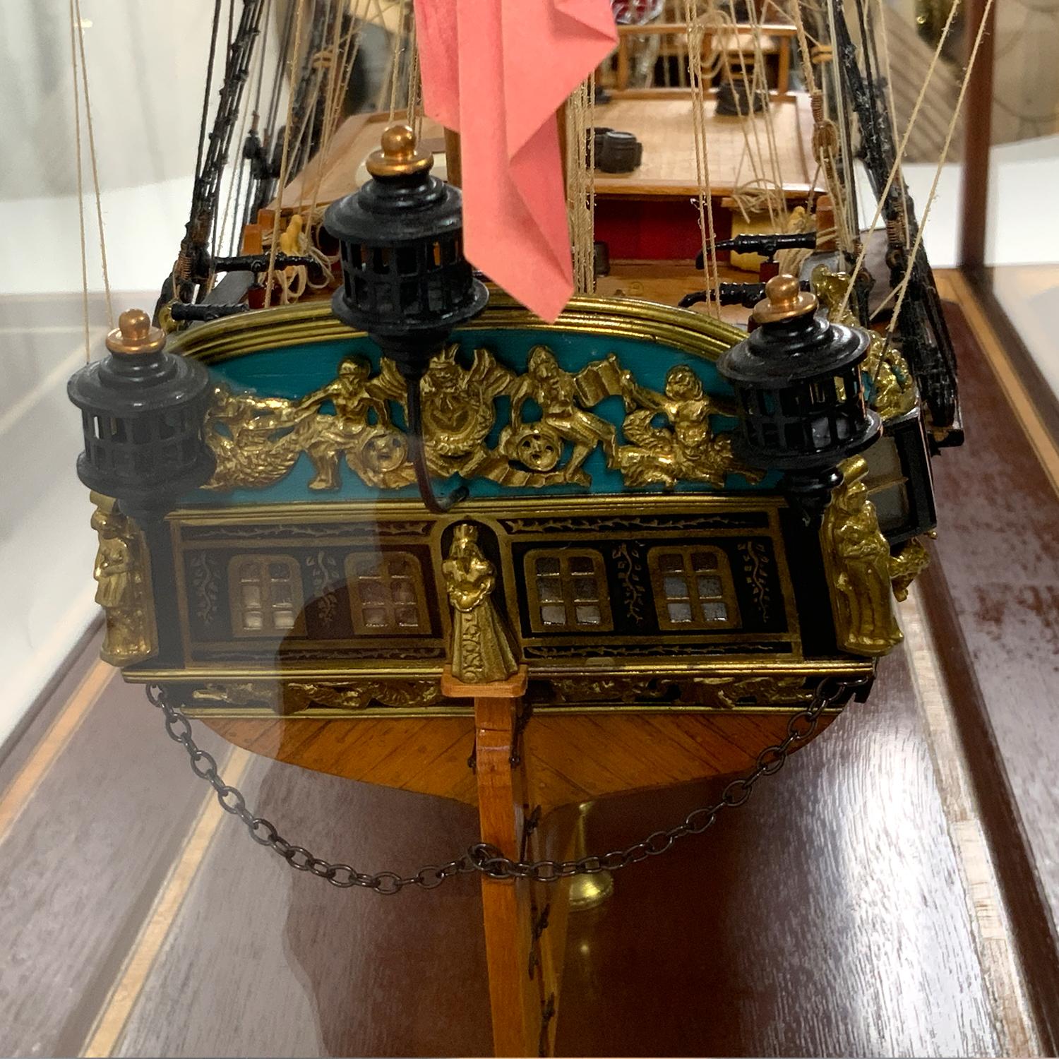 Modèle de bateau Caroline, le Royal Yacht de George II et George III en vente 6