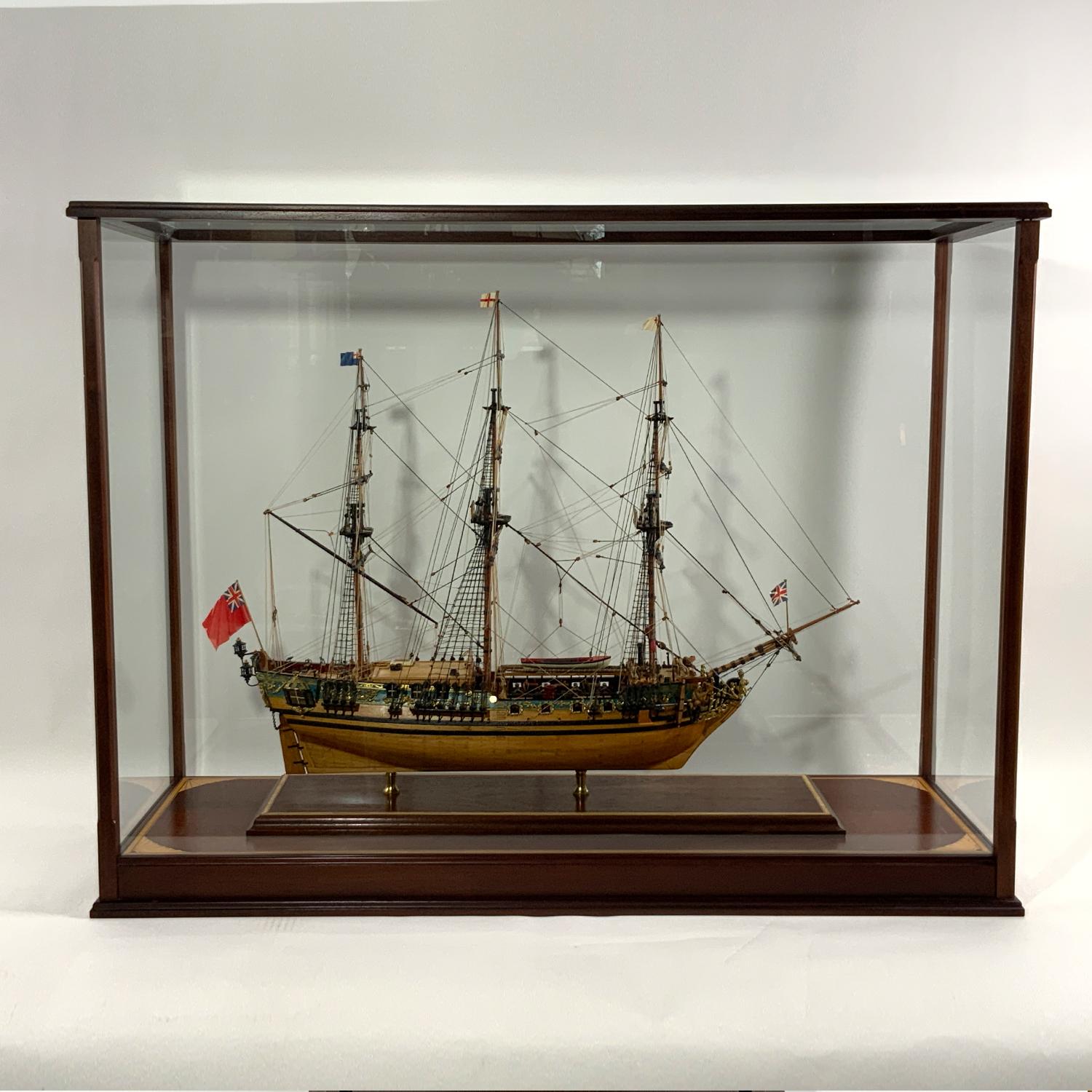 Plank on frame model of the English Royal Yacht 