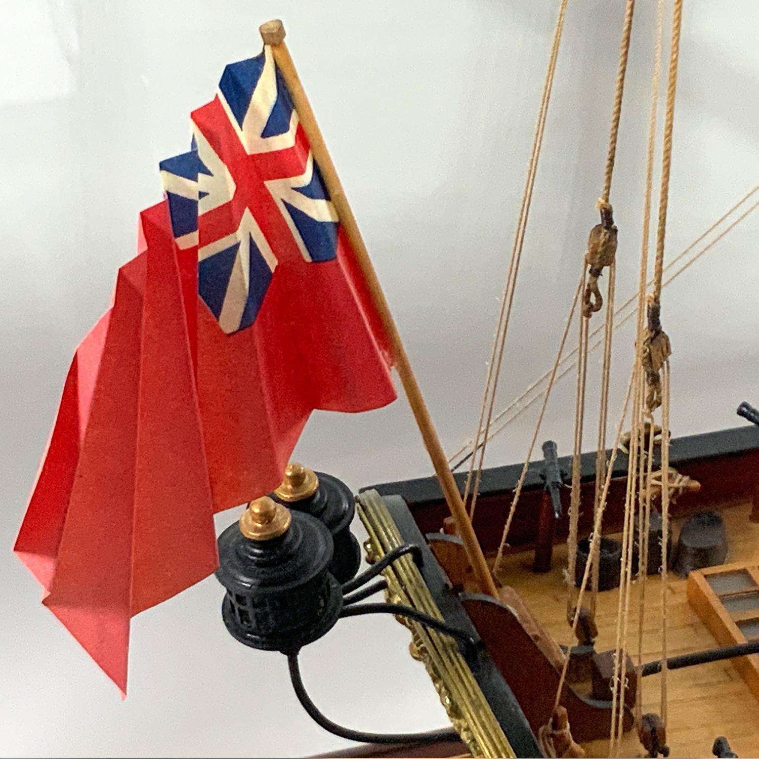 Modèle de bateau Caroline, le Royal Yacht de George II et George III en vente 3