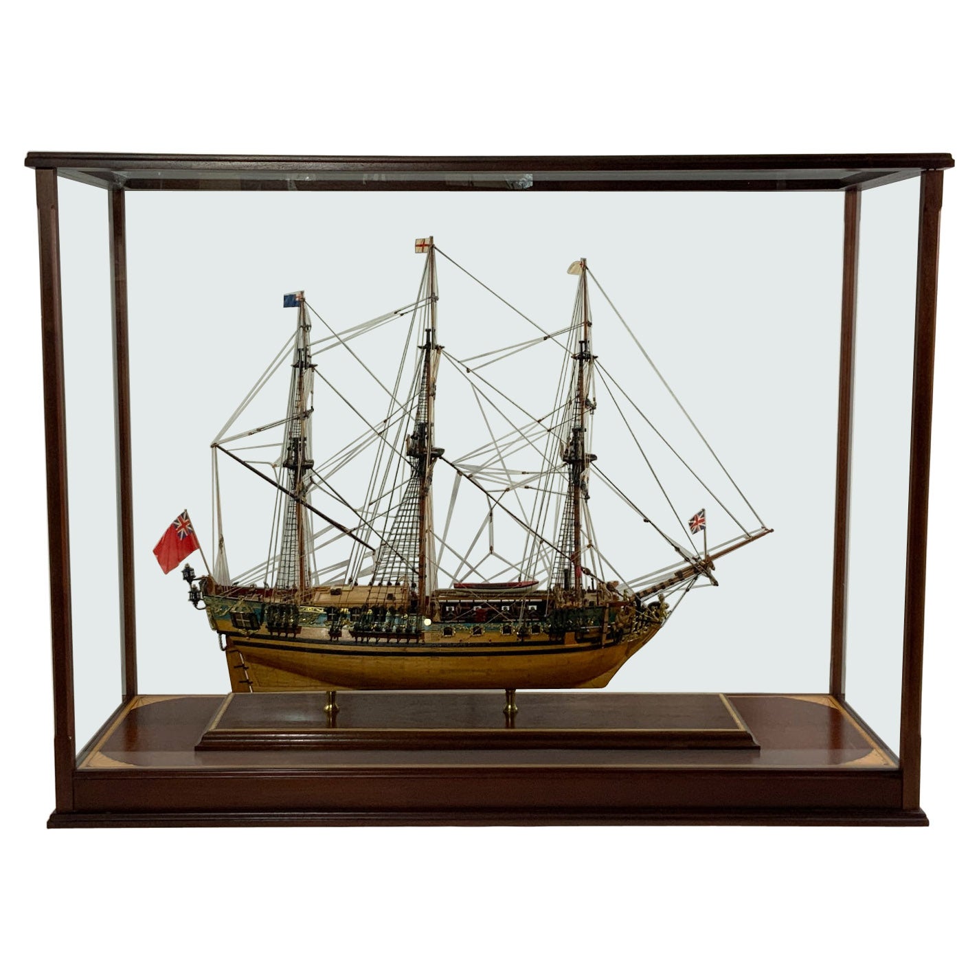 Modèle de bateau Caroline, le Royal Yacht de George II et George III