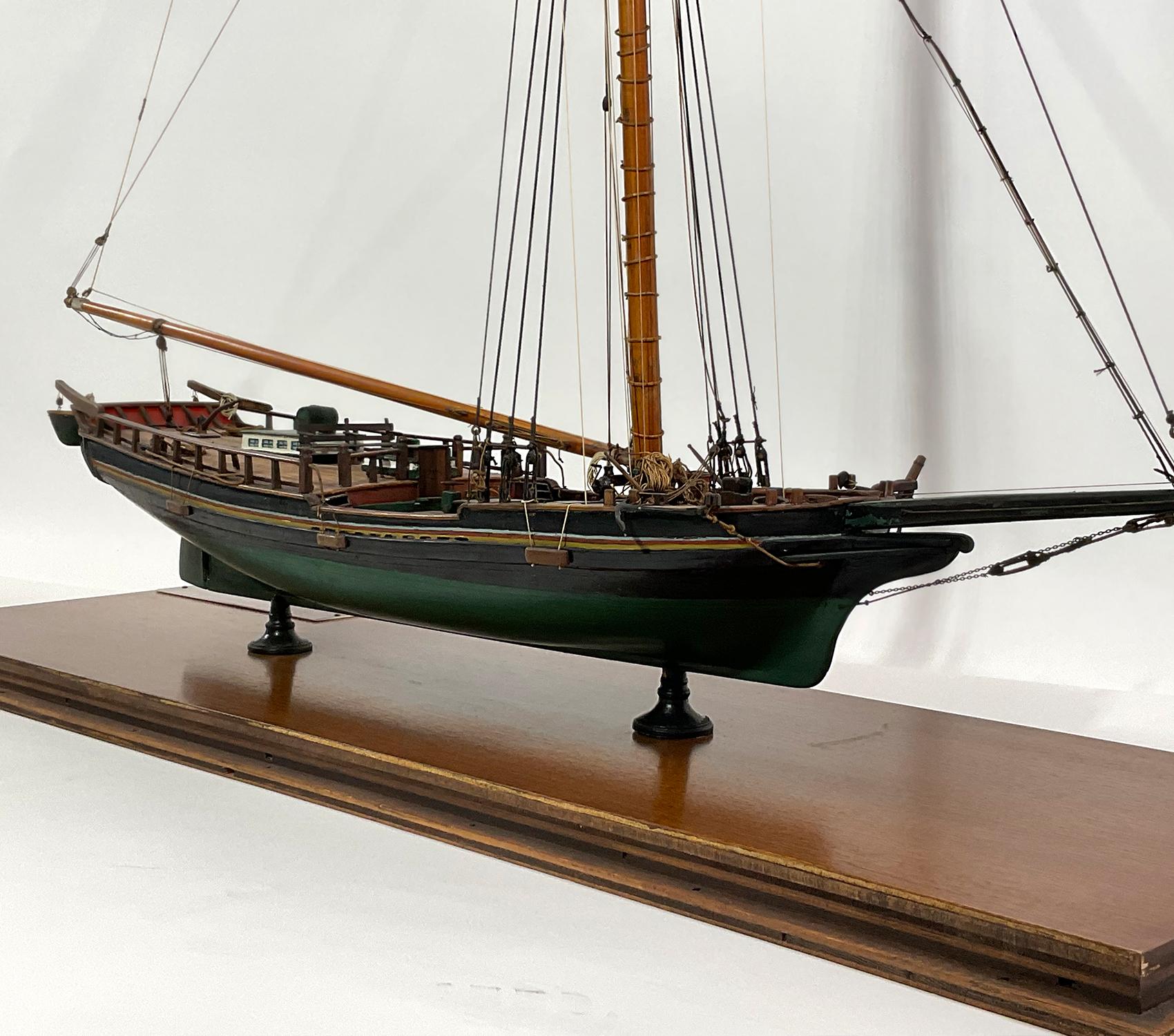 Schiffsschiff Modell „“Hudson River Sloop Illinois“ im Angebot 8