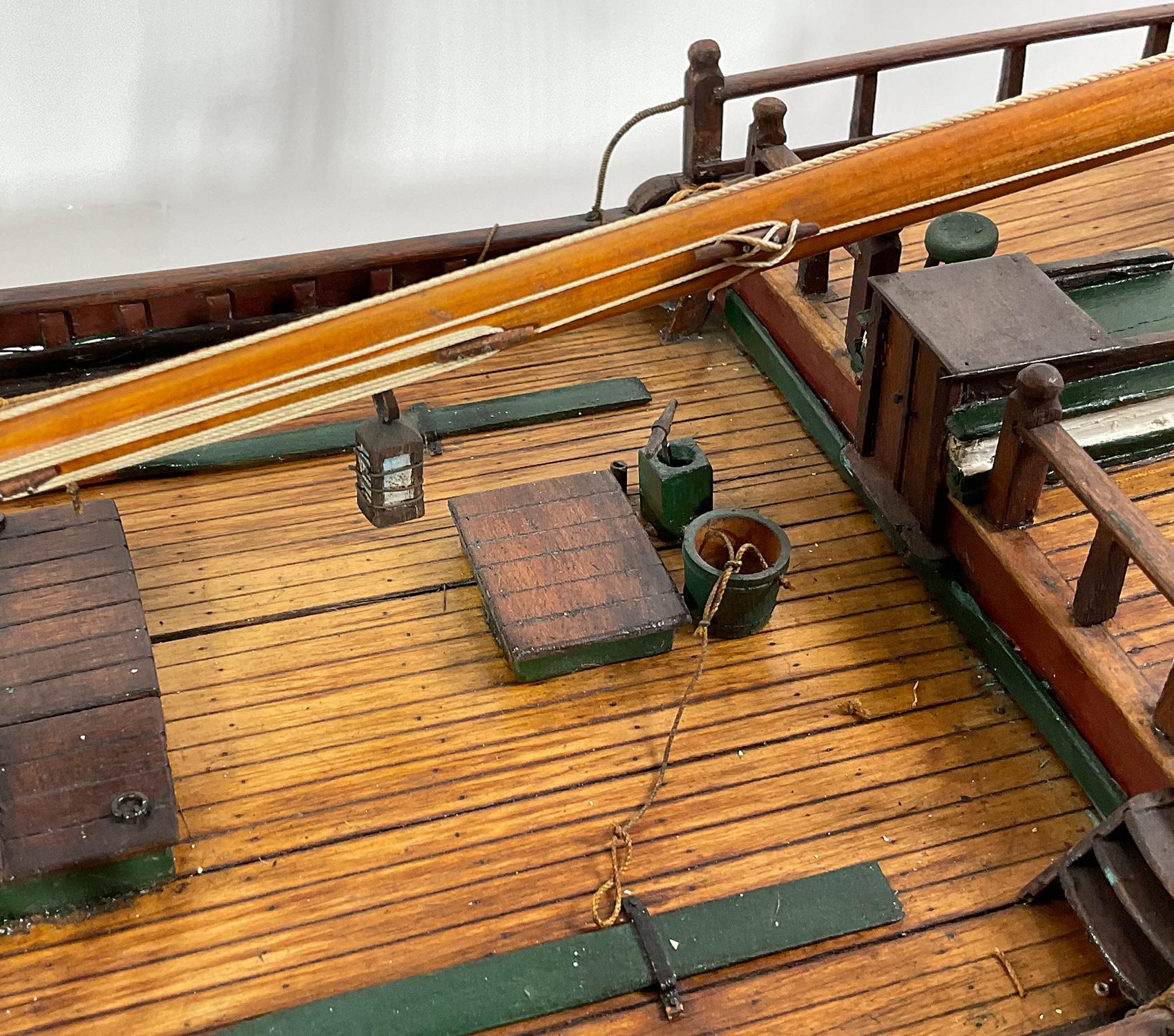 Schiffsschiff Modell „“Hudson River Sloop Illinois“ im Angebot 11
