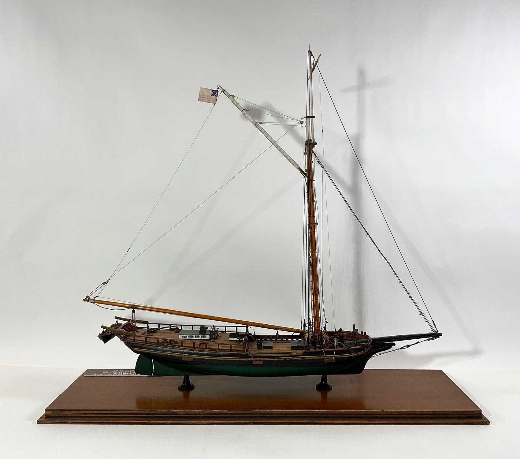 Early twentieth century model of the Hudson River Sloop 