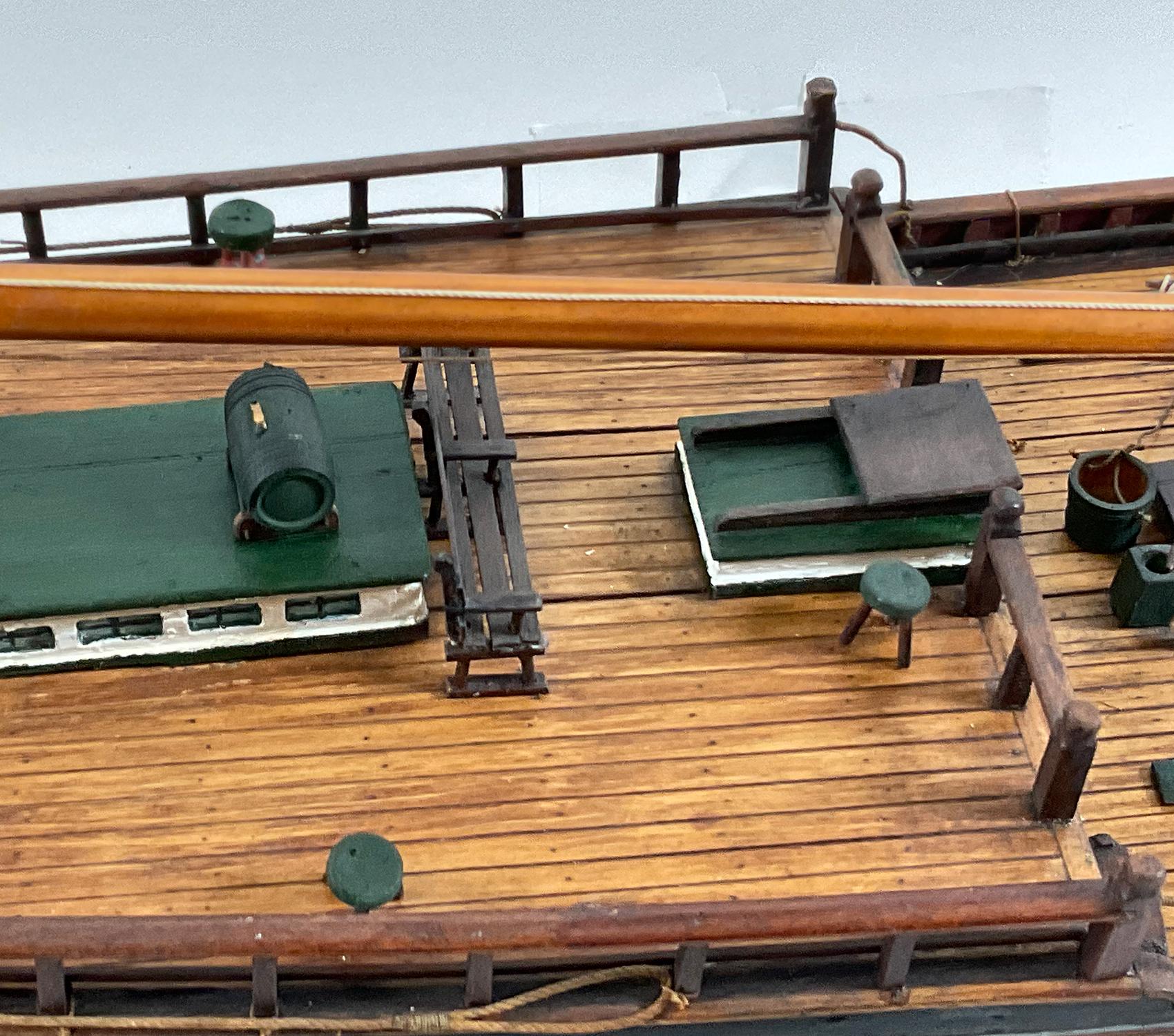 Schiffsschiff Modell „“Hudson River Sloop Illinois“ im Angebot 2