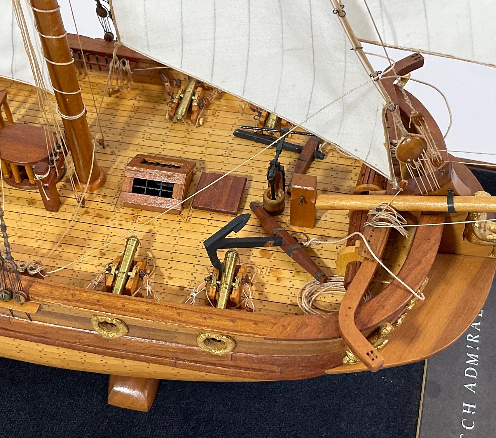 Ship Model of a Dutch Admiralty Yacht In Excellent Condition In Norwell, MA