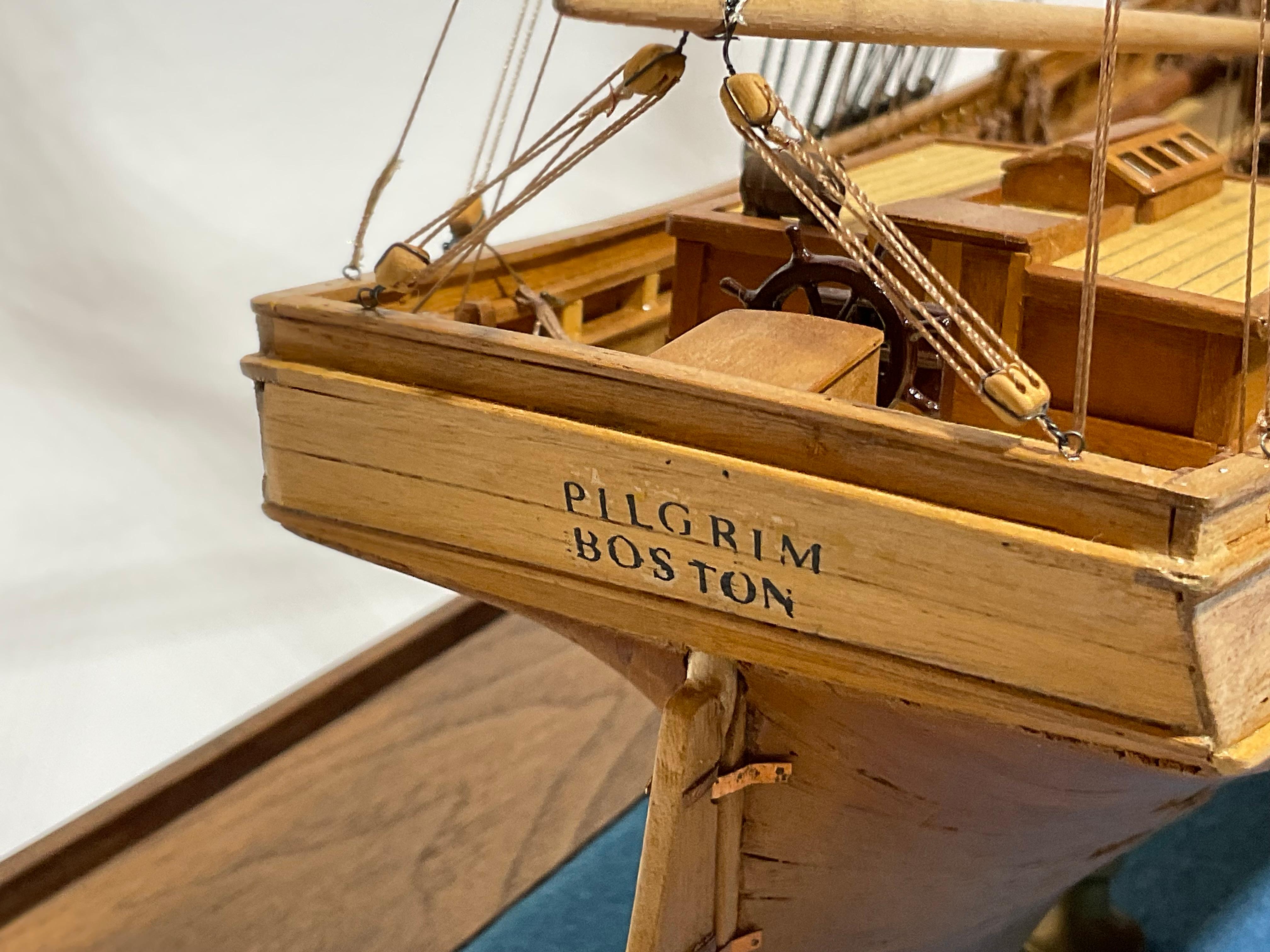Ship model of Brig Pilgrim by Hitchcock For Sale 14