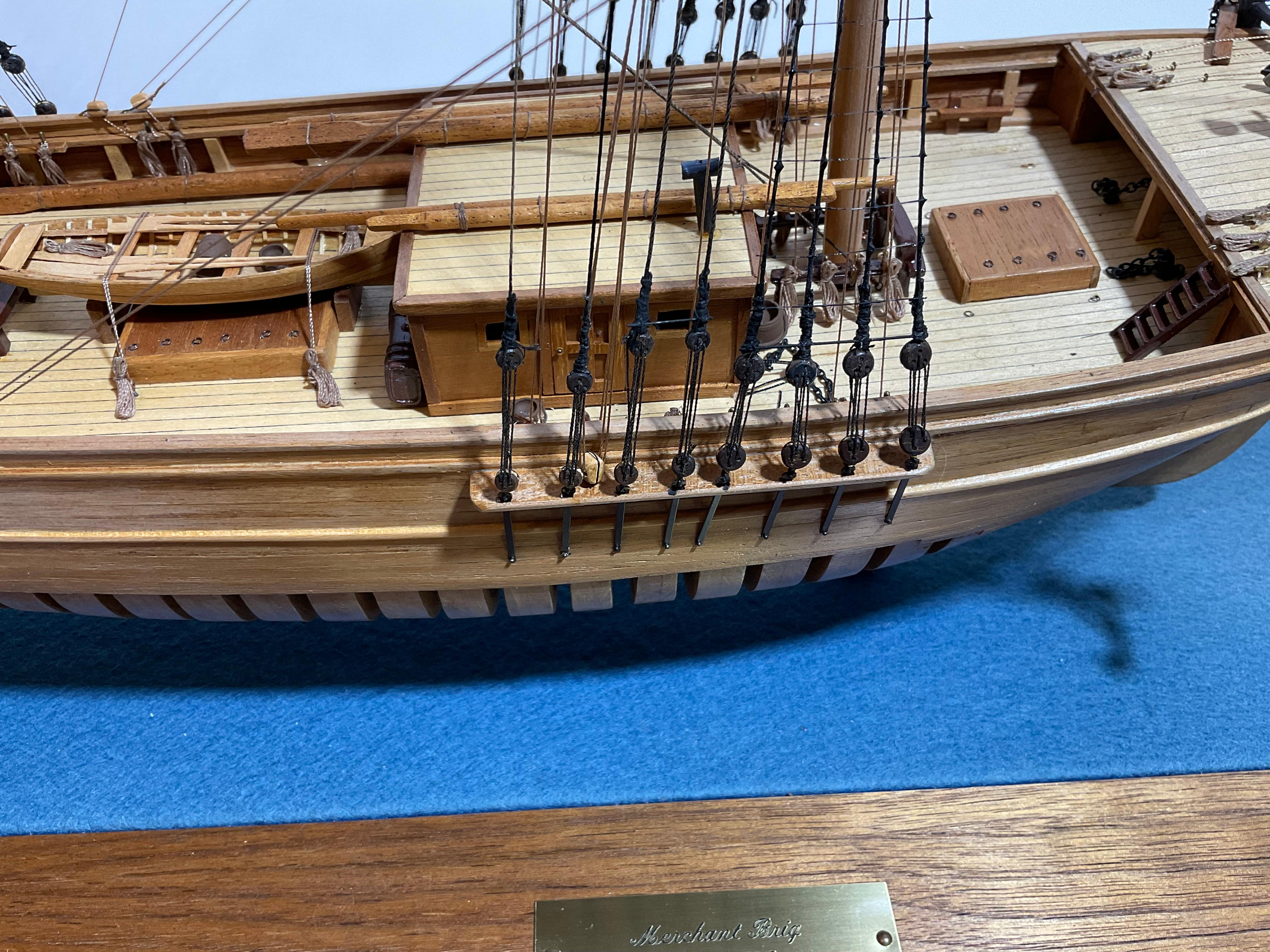 Ship model of Brig Pilgrim by Hitchcock For Sale 3