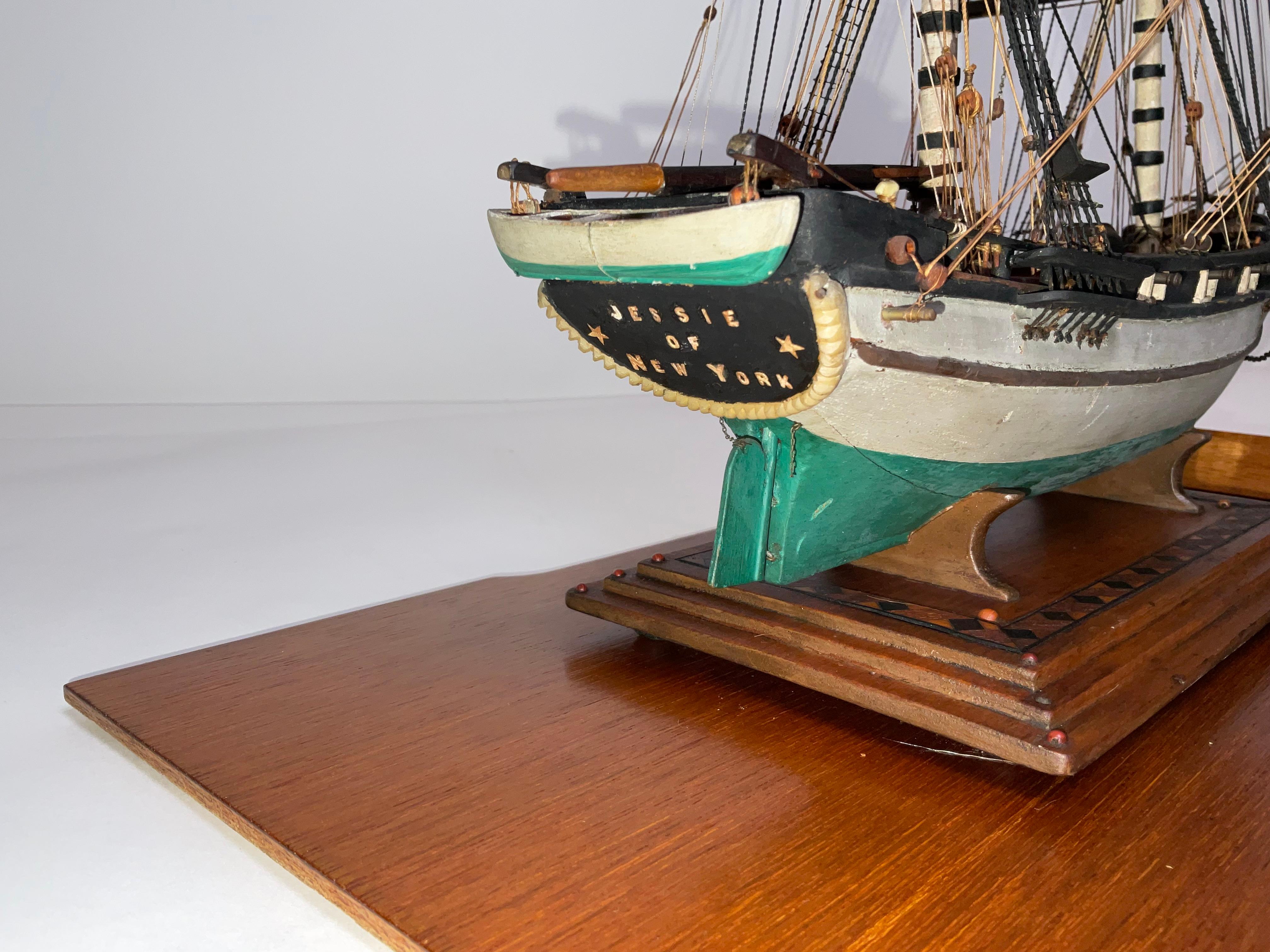 Modèle de bateau de Bark Jessie de New York en vente 6