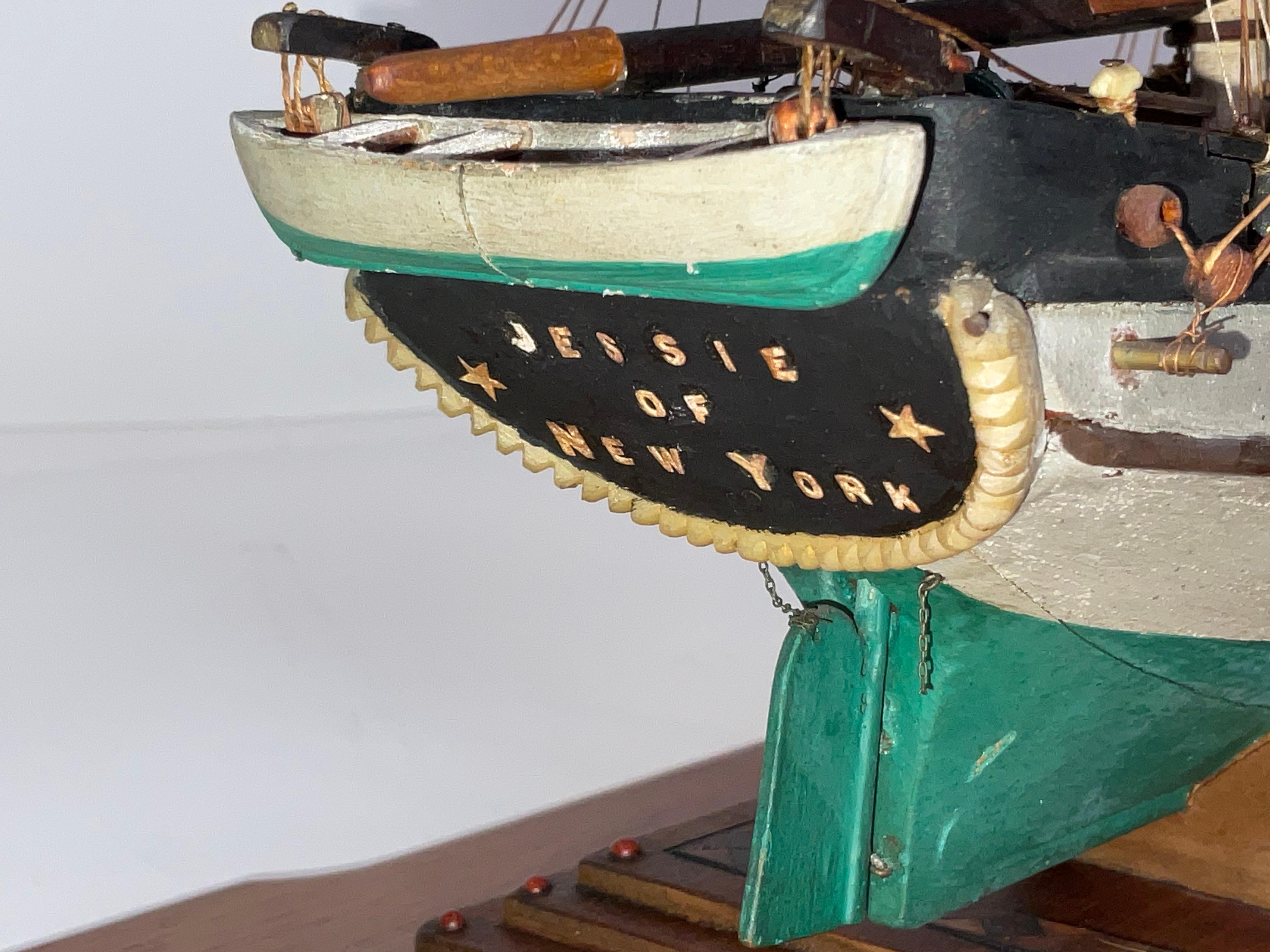 Modèle de bateau de Bark Jessie de New York en vente 7