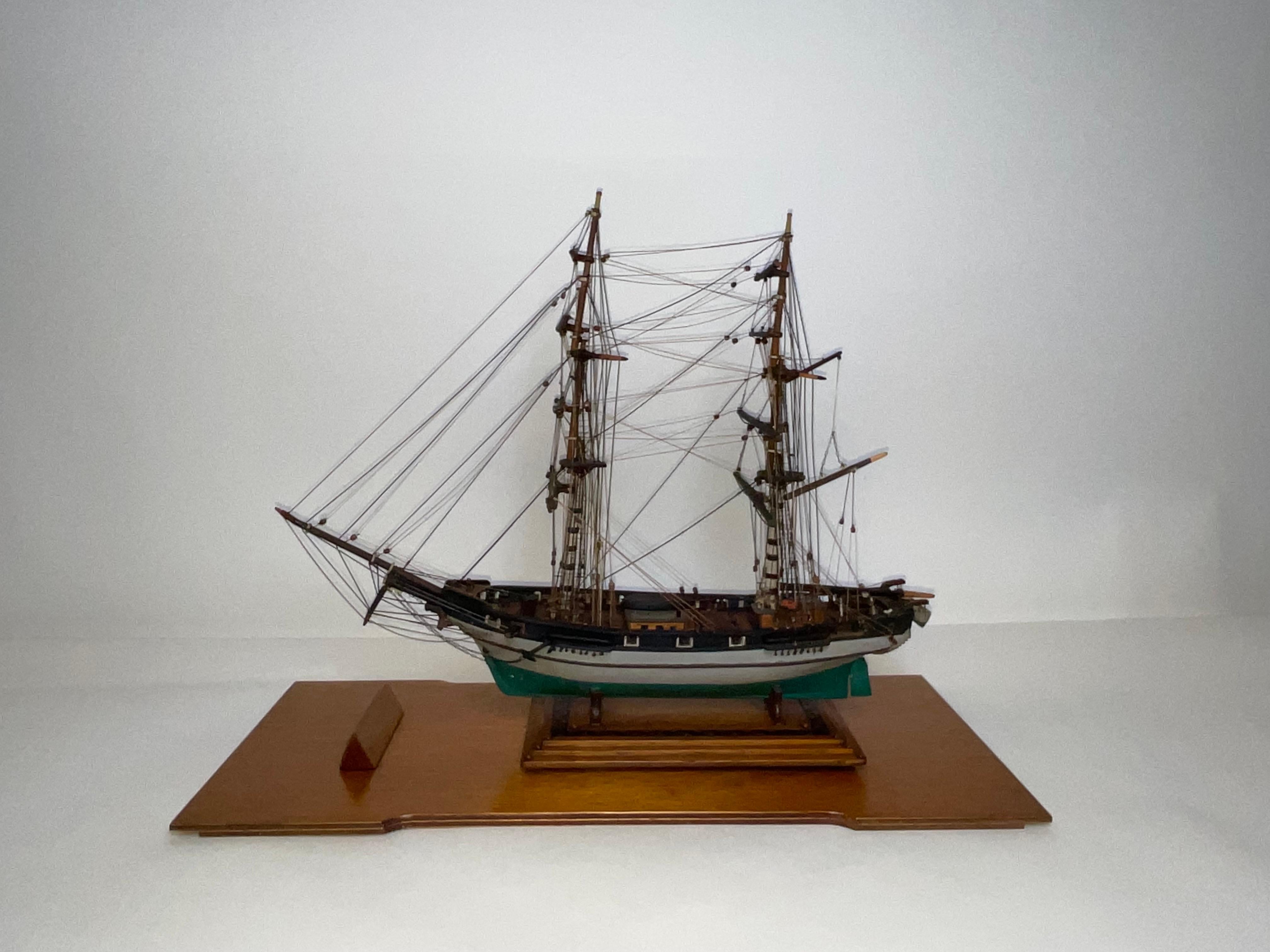 Modello di nave della Bark Jessie di New York in vendita 9
