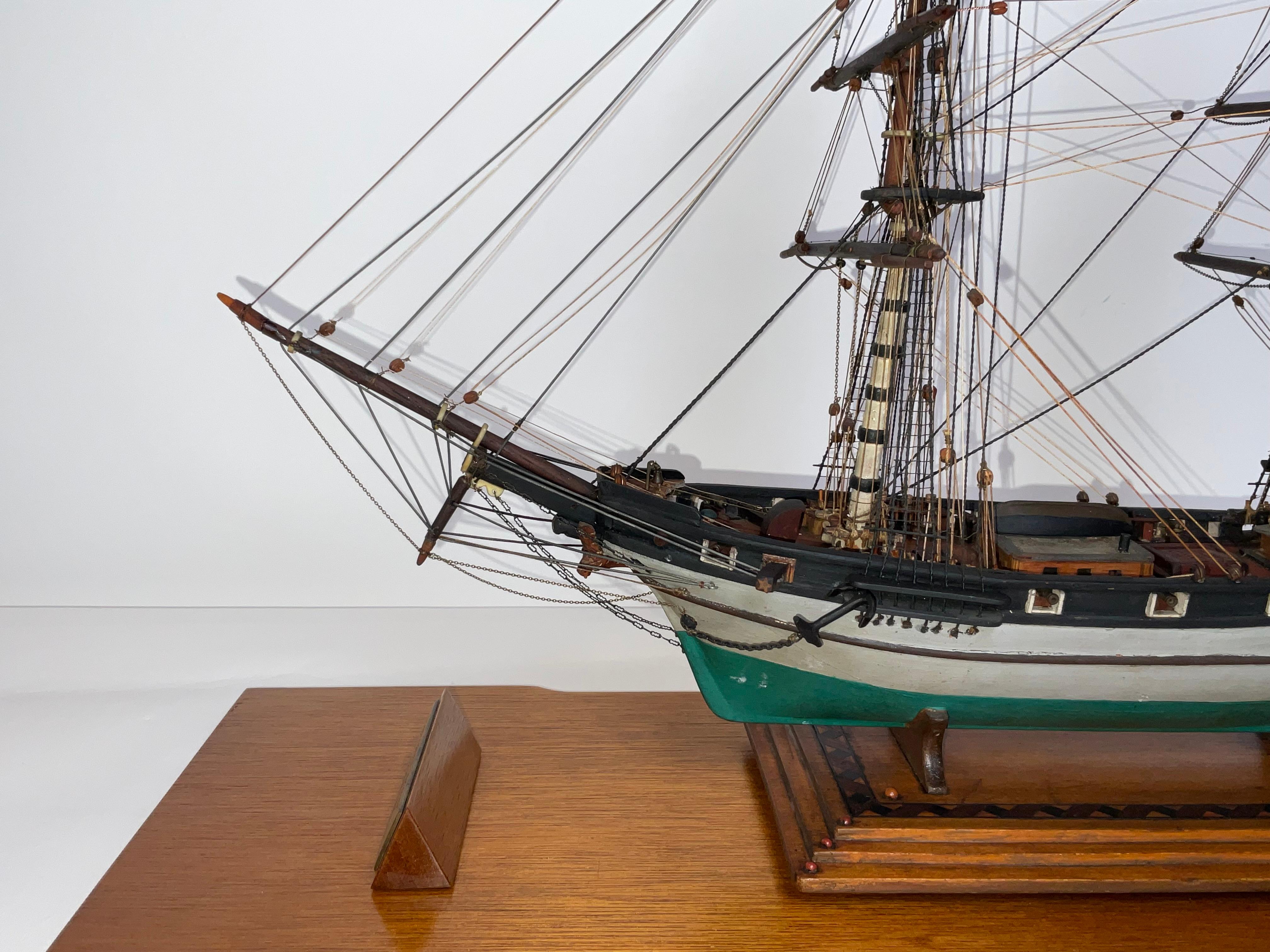 Modèle de bateau de Bark Jessie de New York en vente 11