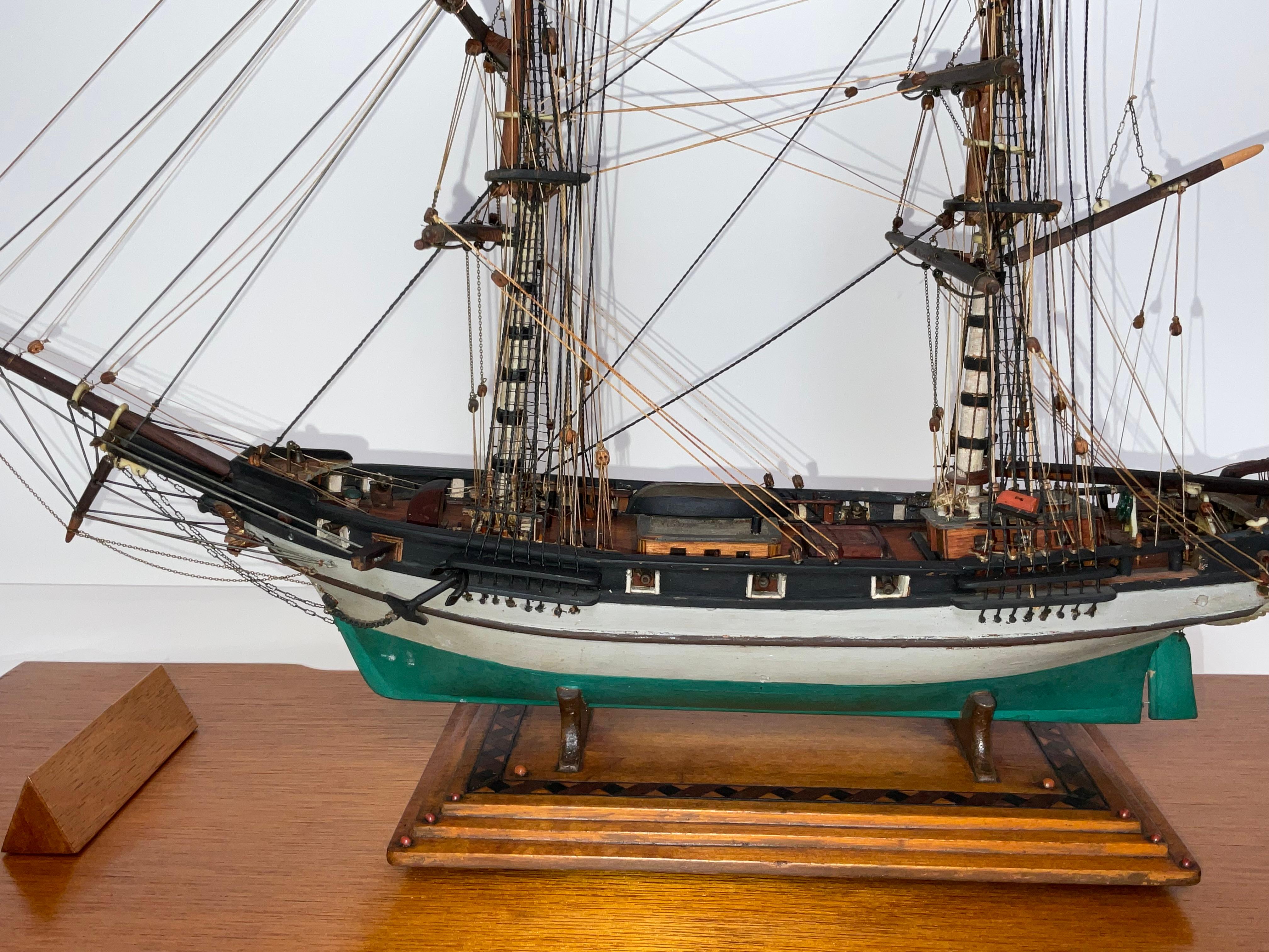 Modèle de bateau de Bark Jessie de New York en vente 12