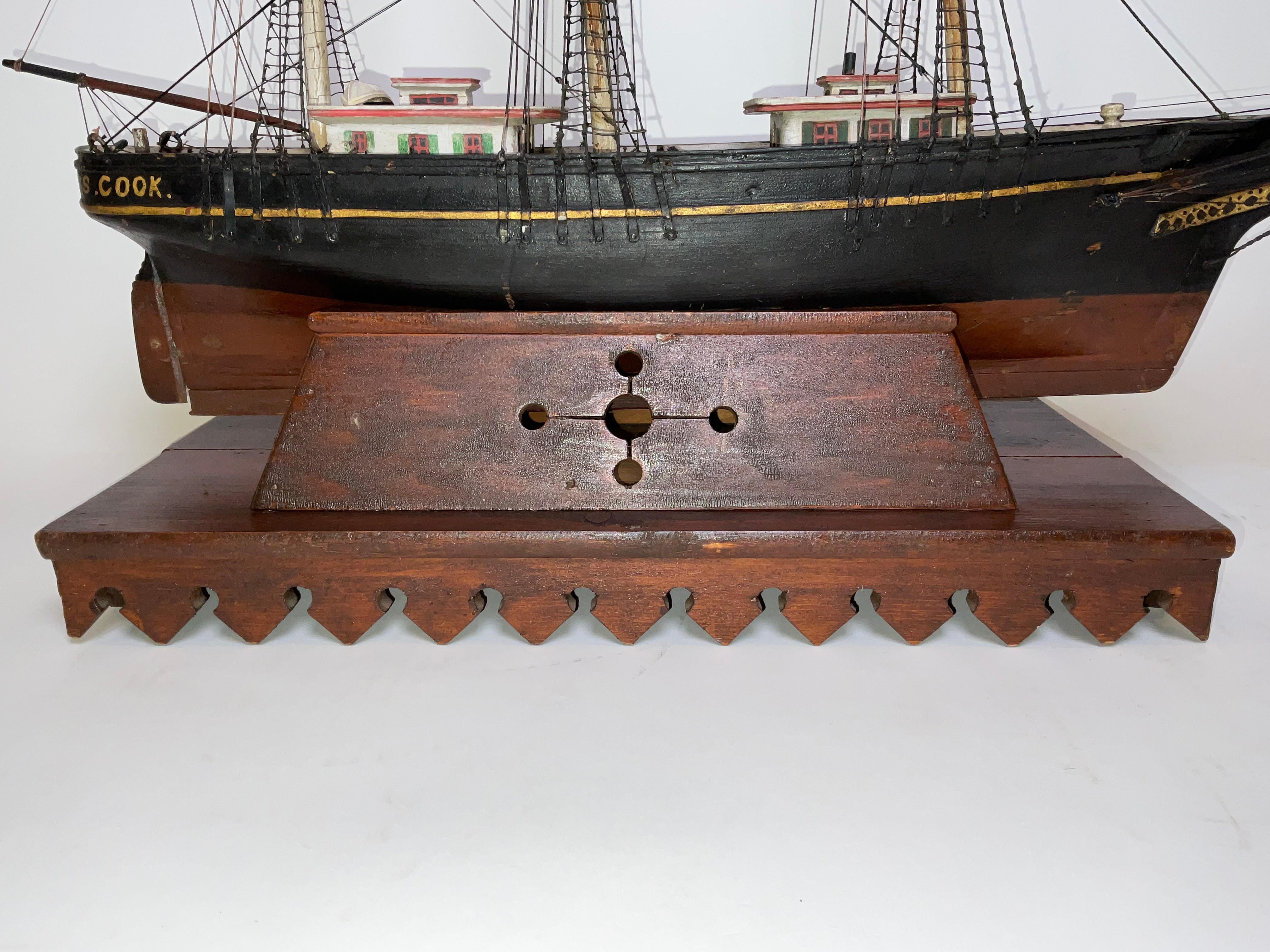 Modèle de bateau de Bark W.S. Cuisiner en vente 4