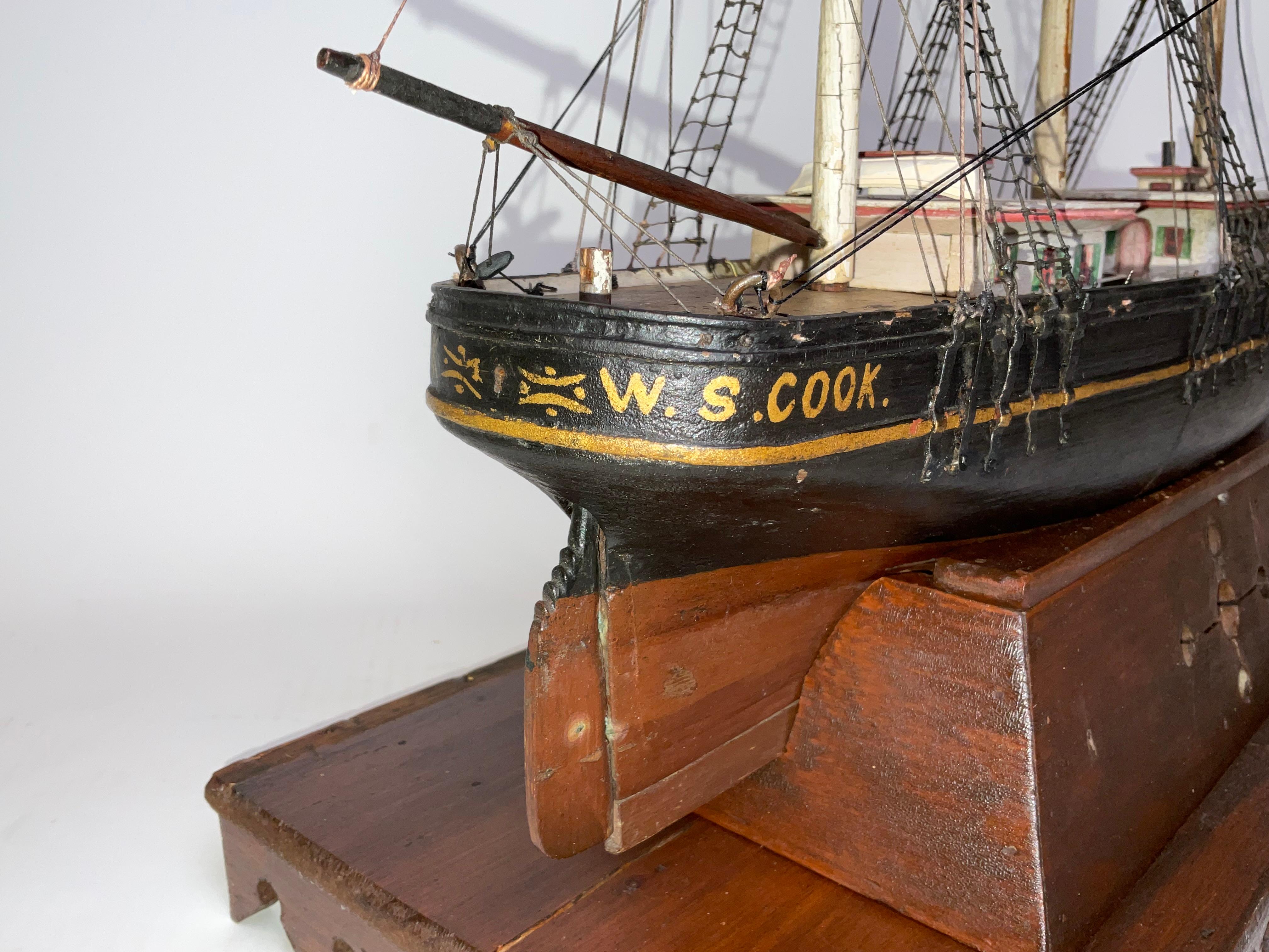 Modèle de bateau de Bark W.S. Cuisiner en vente 5
