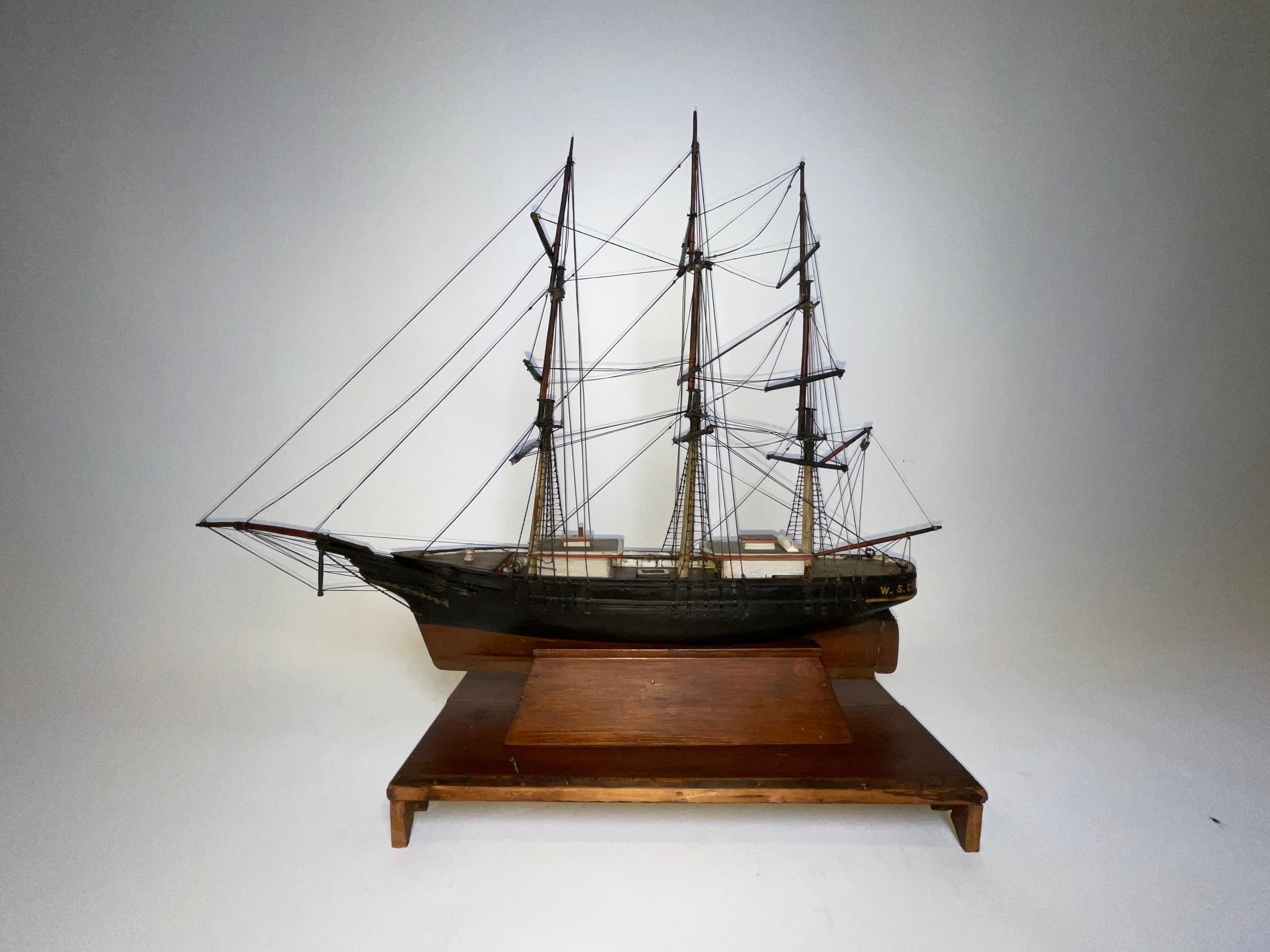 Modèle de bateau de Bark W.S. Cuisiner en vente 7