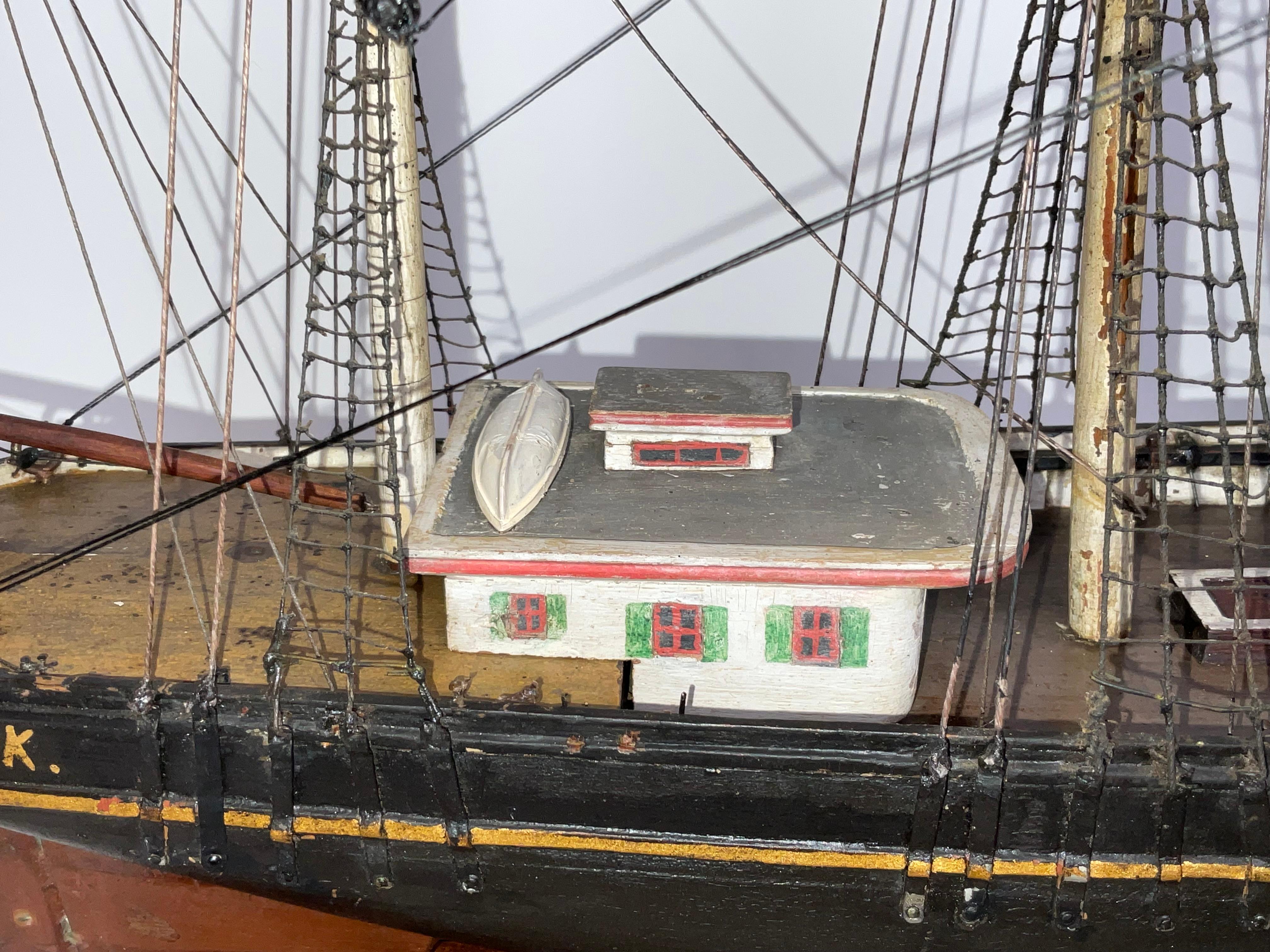 Modèle de bateau de Bark W.S. Cuisiner en vente 1