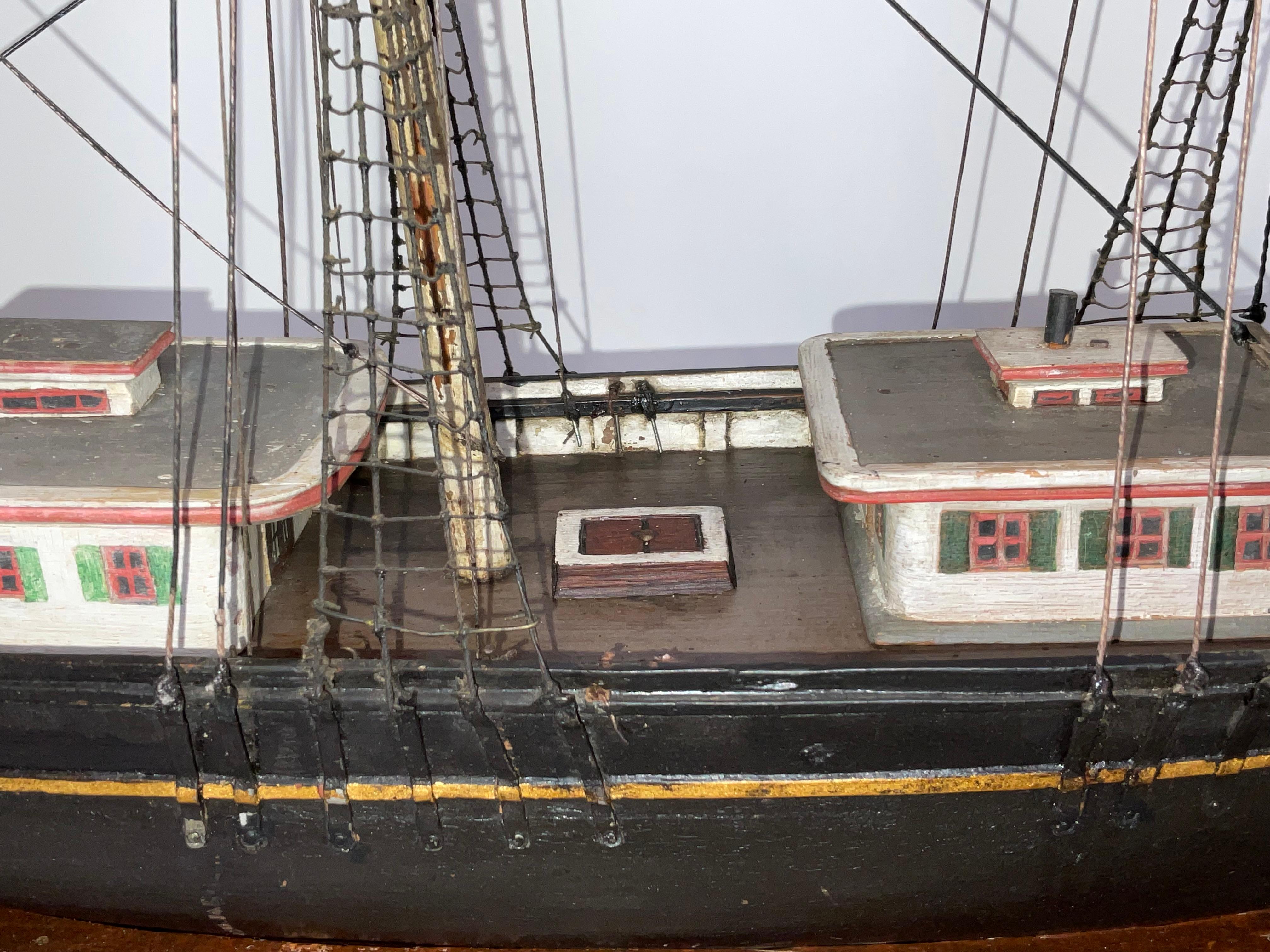 Modèle de bateau de Bark W.S. Cuisiner en vente 2