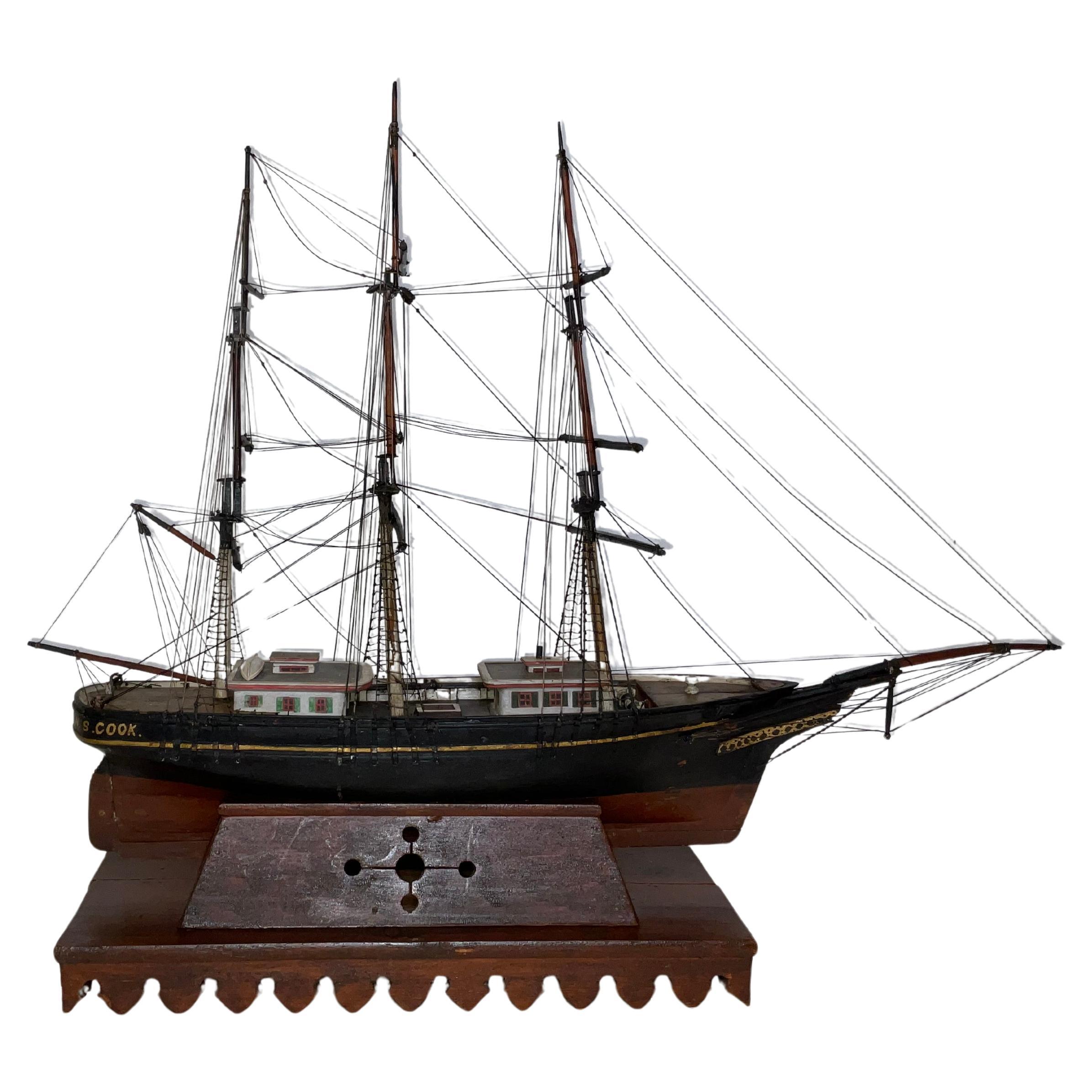 Ship Model of the Bark W.S. Cook