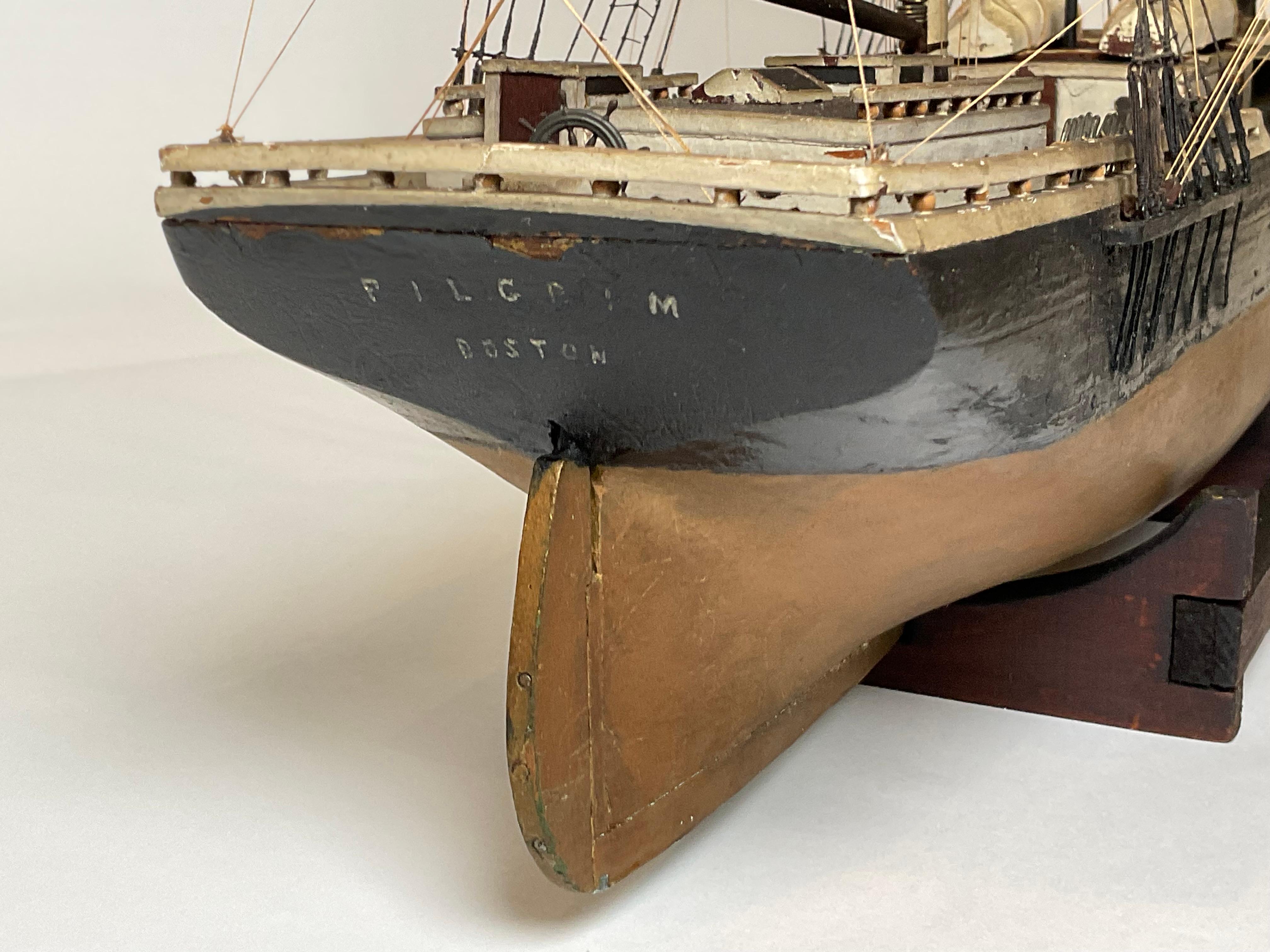 Ship Model of the Brig Pilgrim of Boston 5