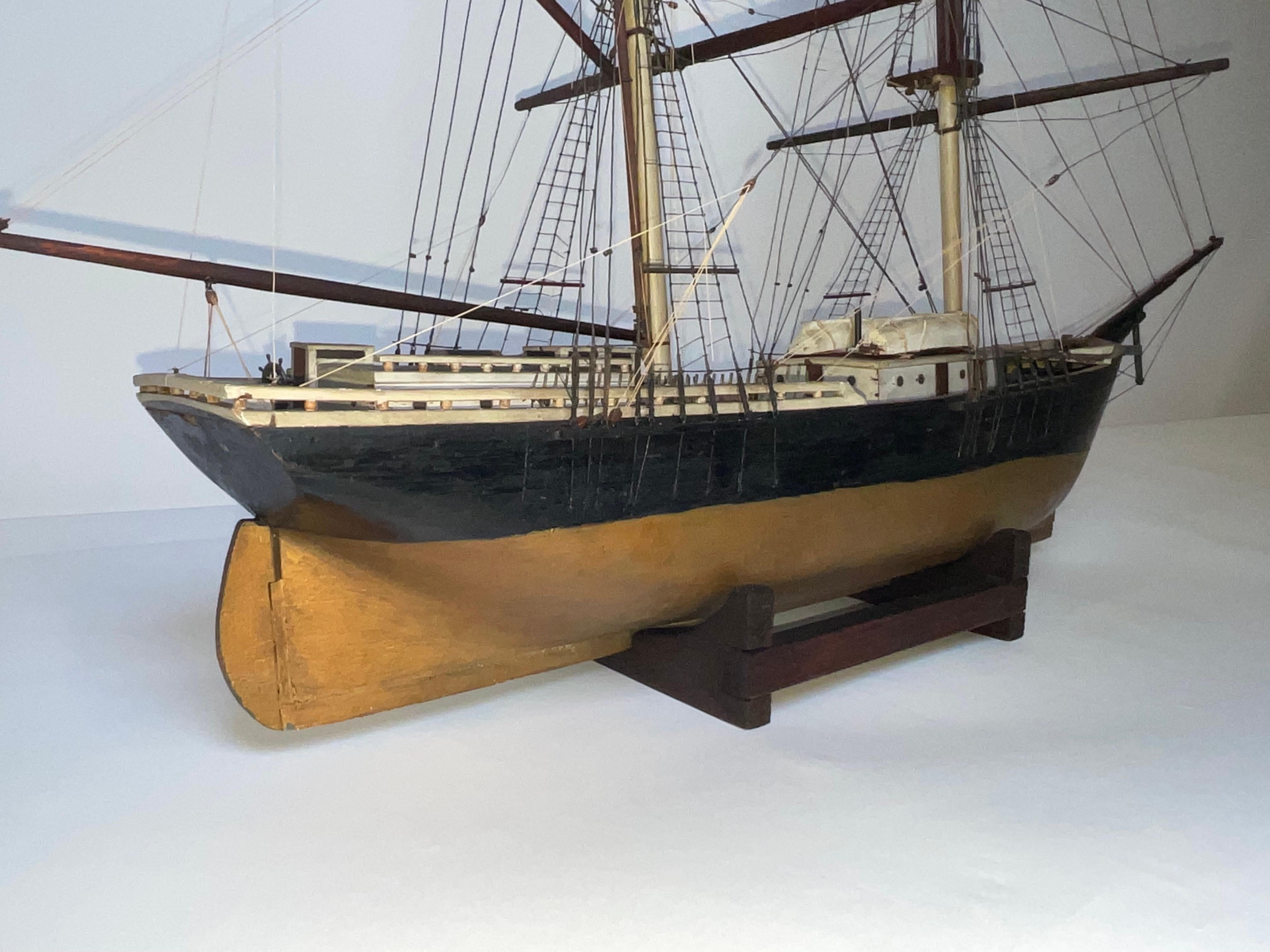 Ship Model of the Brig Pilgrim of Boston 6