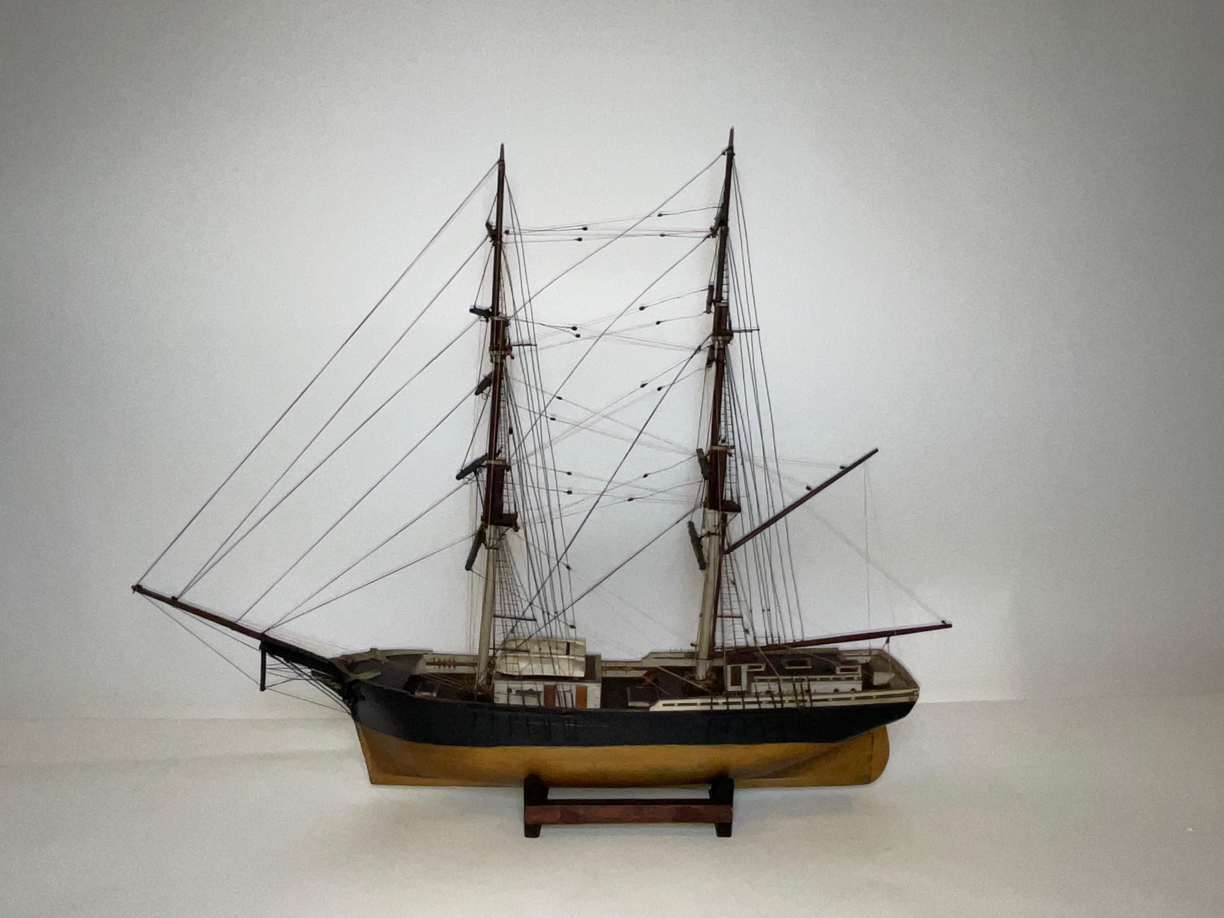 Ship Model of the Brig Pilgrim of Boston 7