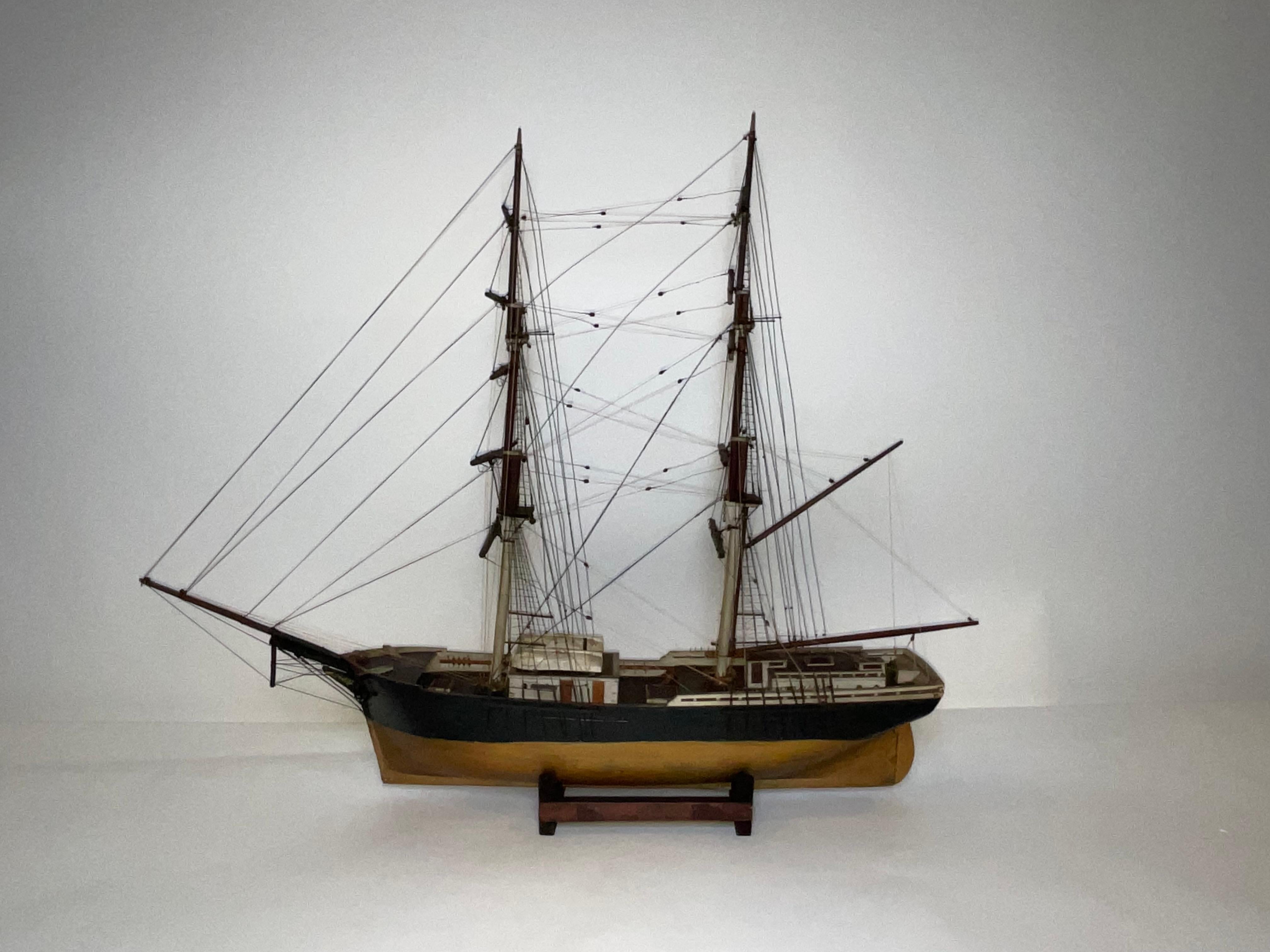 Ship Model of the Brig Pilgrim of Boston 8