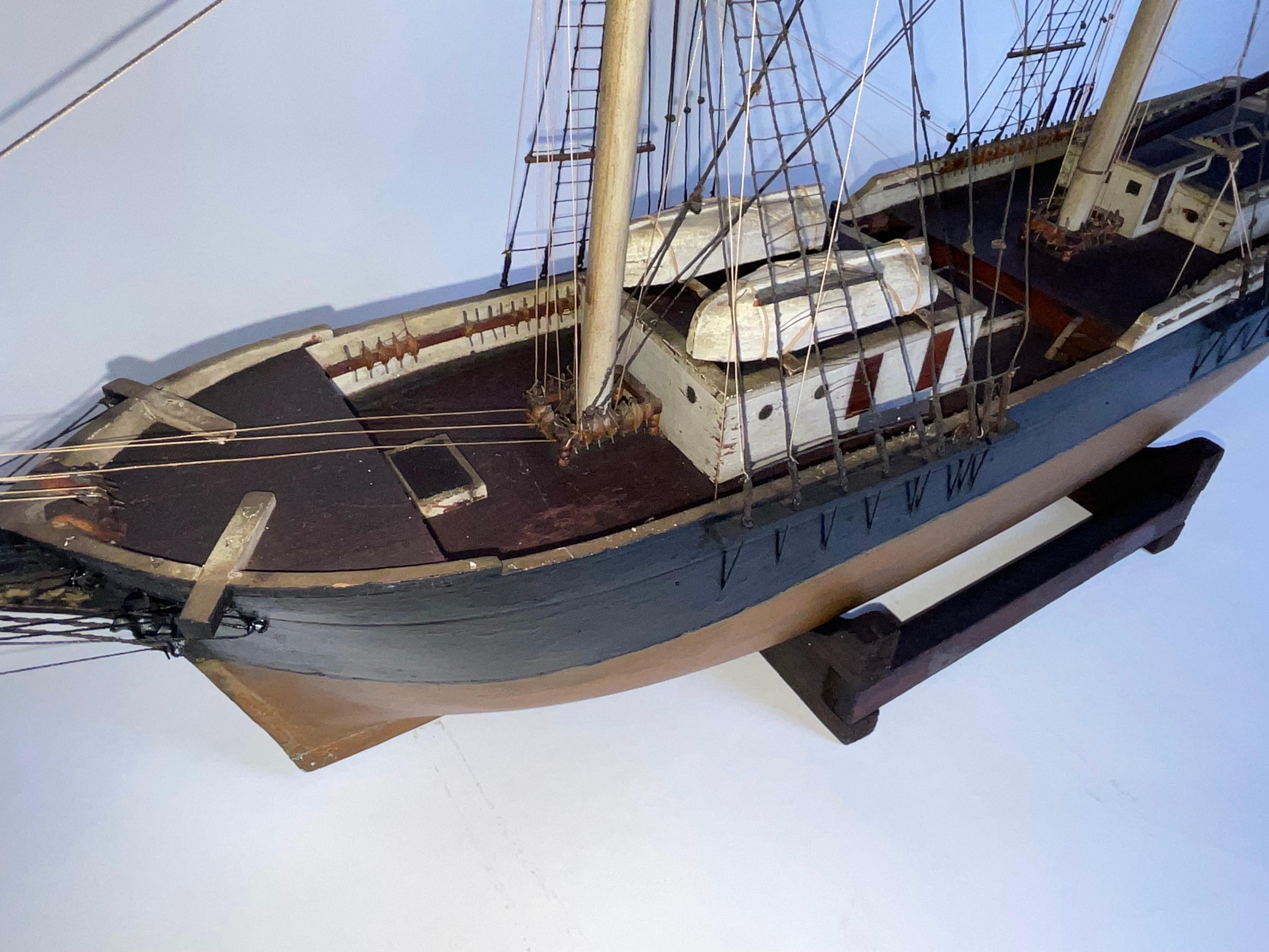 Ship Model of the Brig Pilgrim of Boston 12