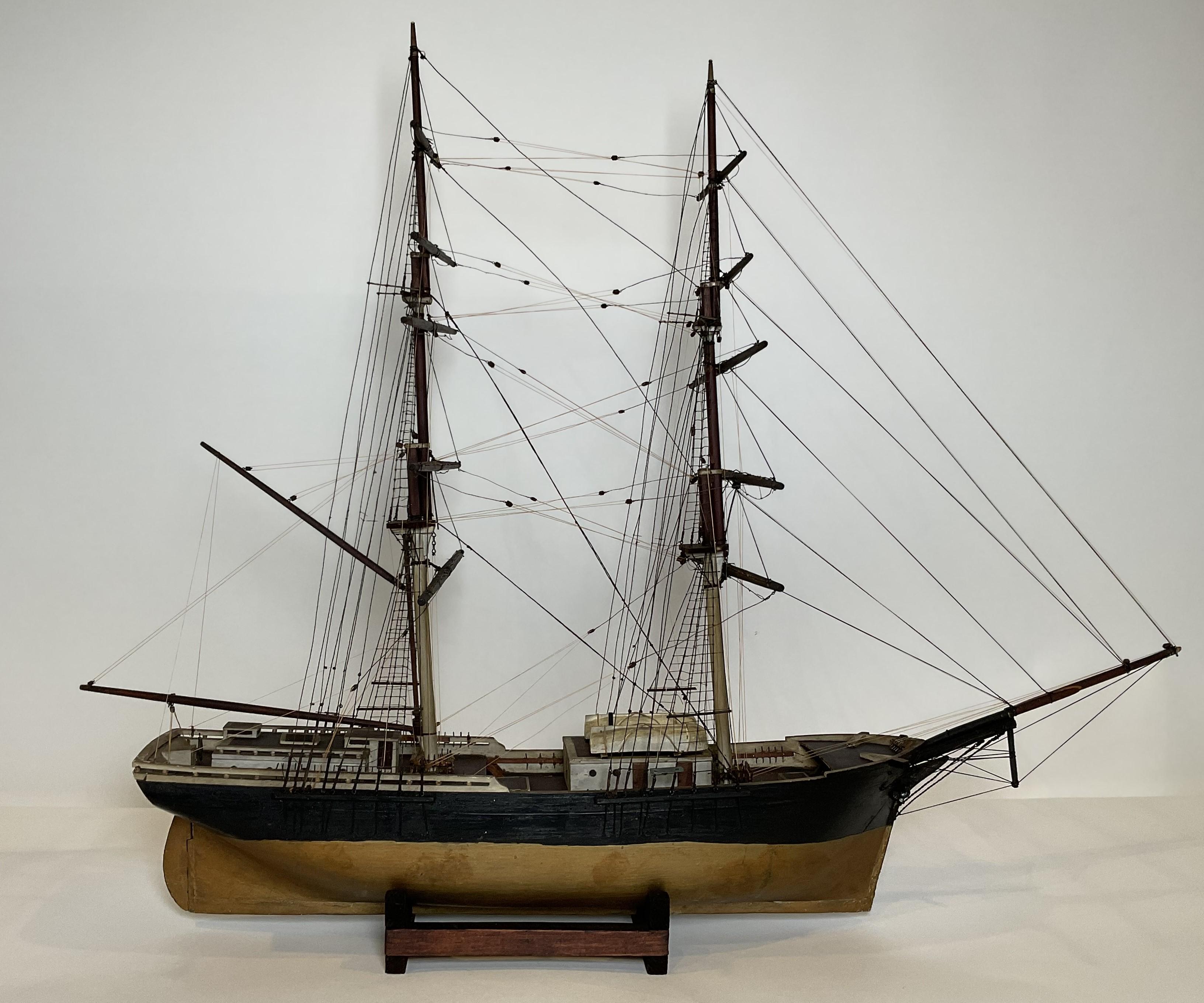 Early twentieth century ship model of the bark 
