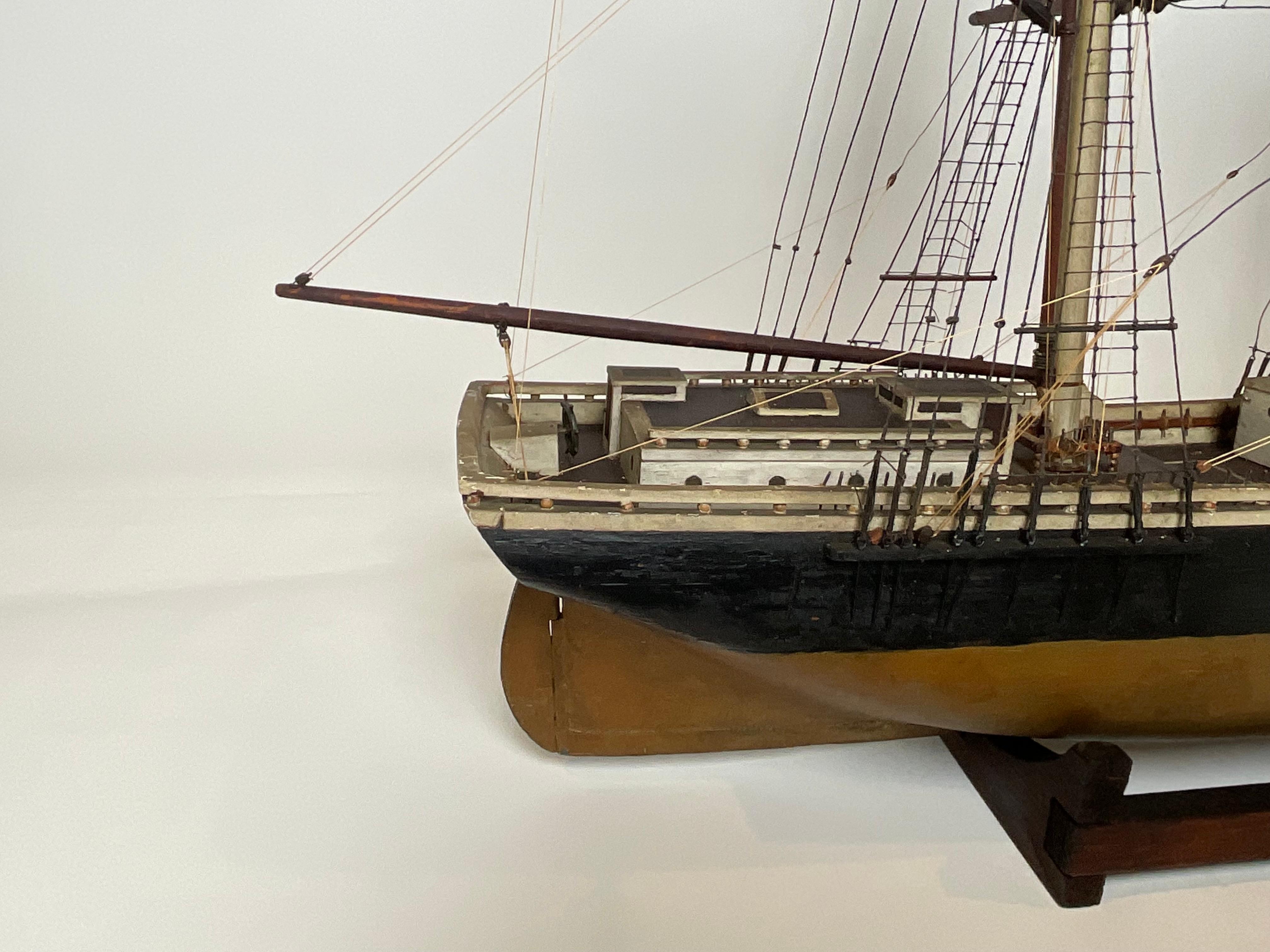 Ship Model of the Brig Pilgrim of Boston 2