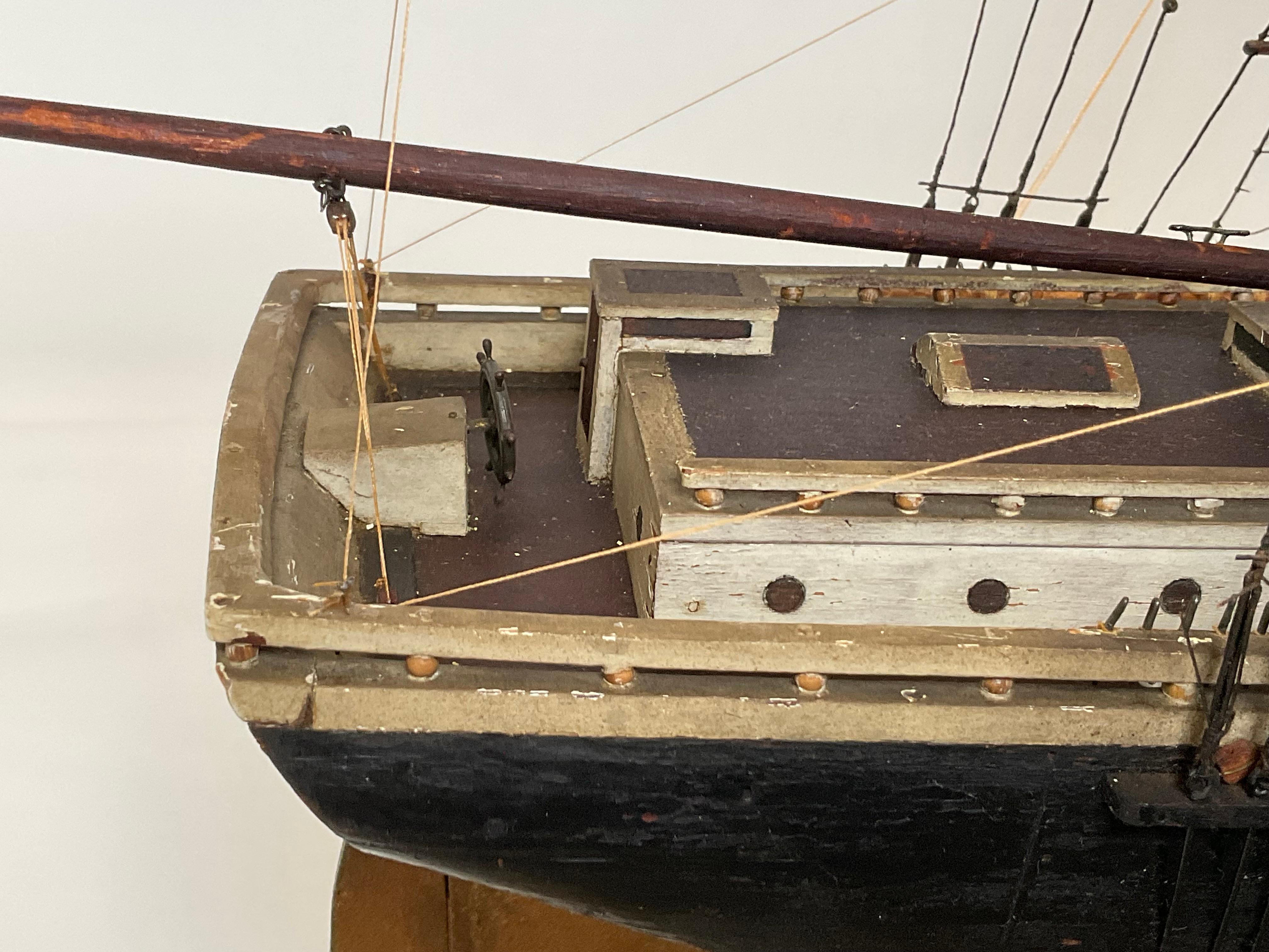 Ship Model of the Brig Pilgrim of Boston 3