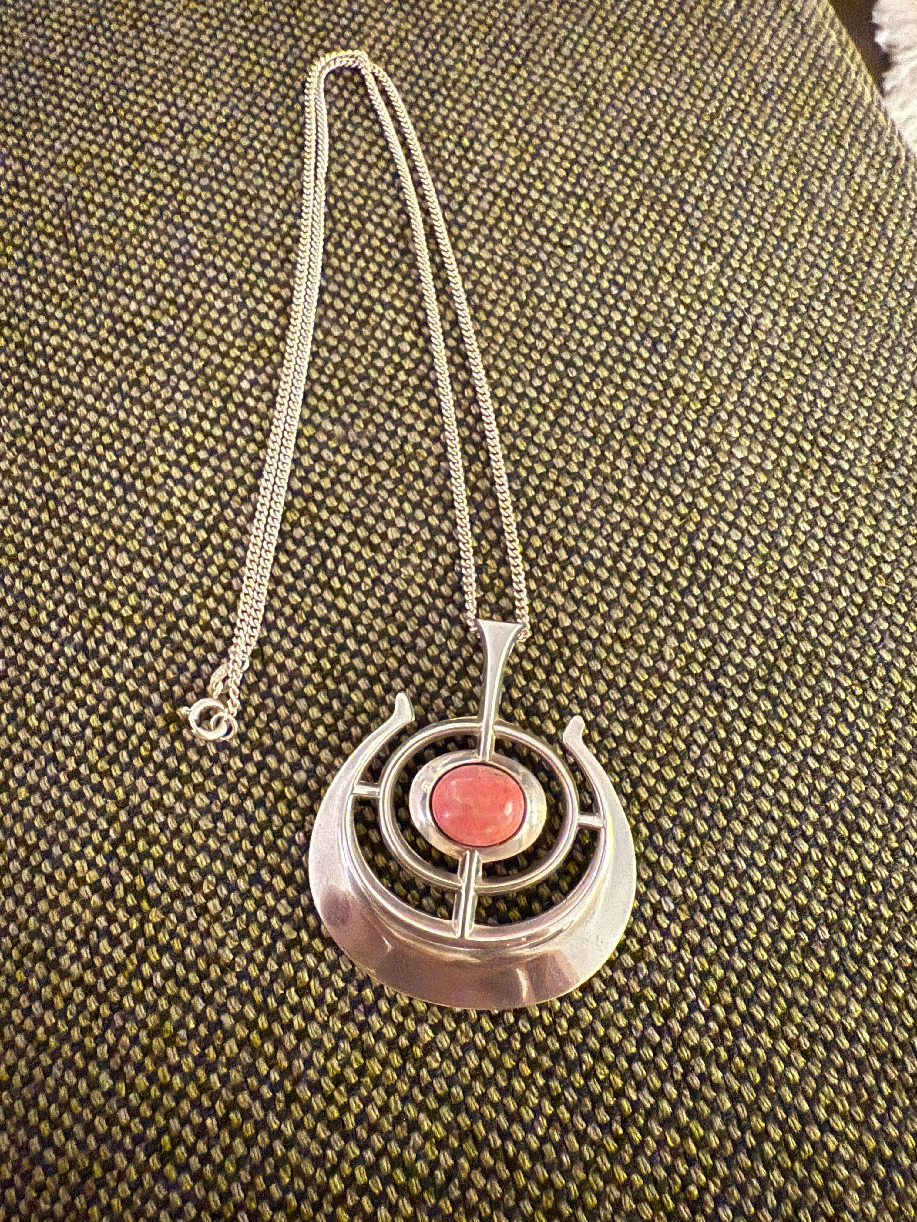 Mid-Century Modern Ship of Good Fortune Pendant by Bjørn Sigurd Østern for David-Andersen, Norway For Sale